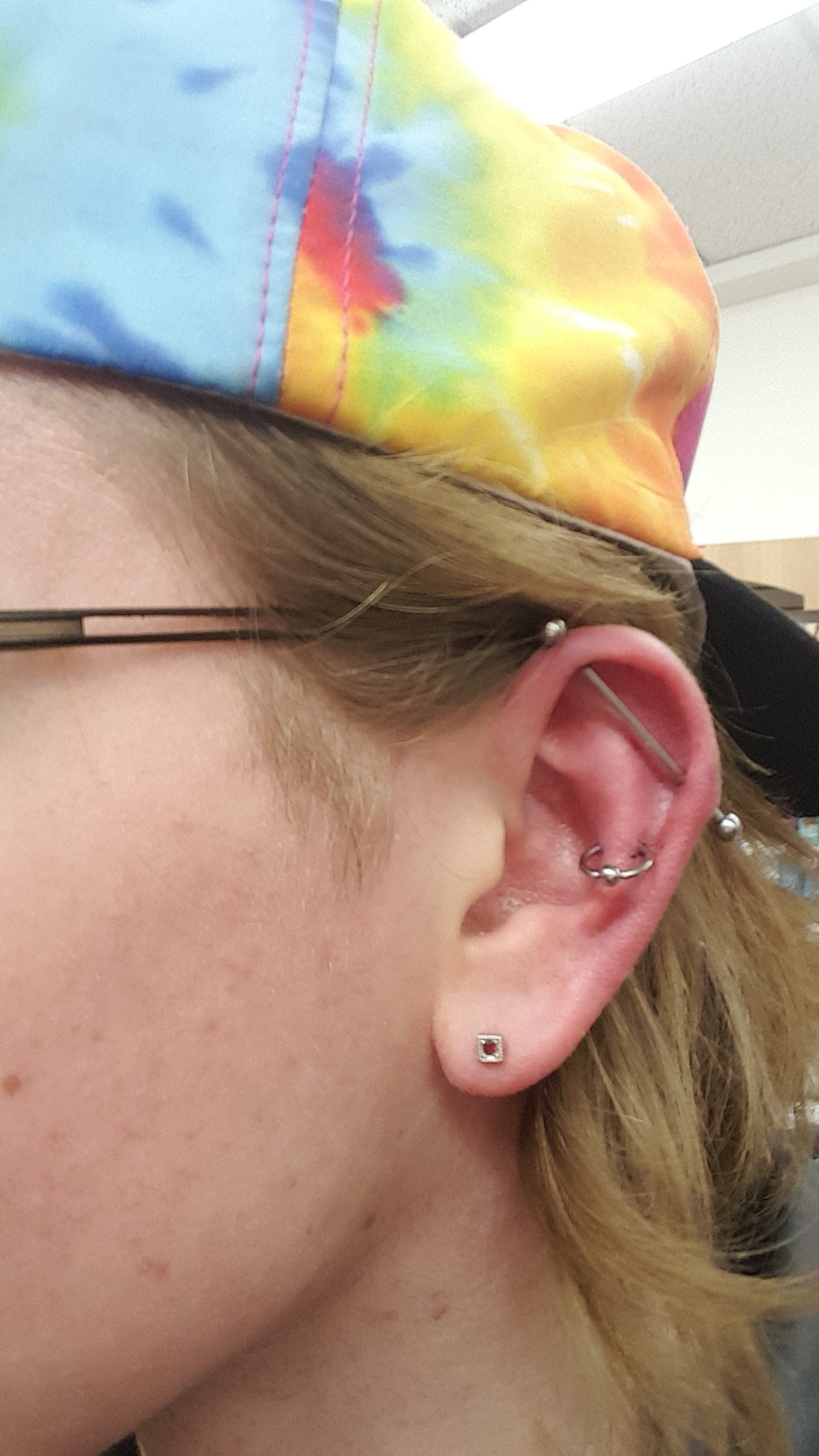 Apart from lobes, I got my first piercings yesterday afternoon! Done by