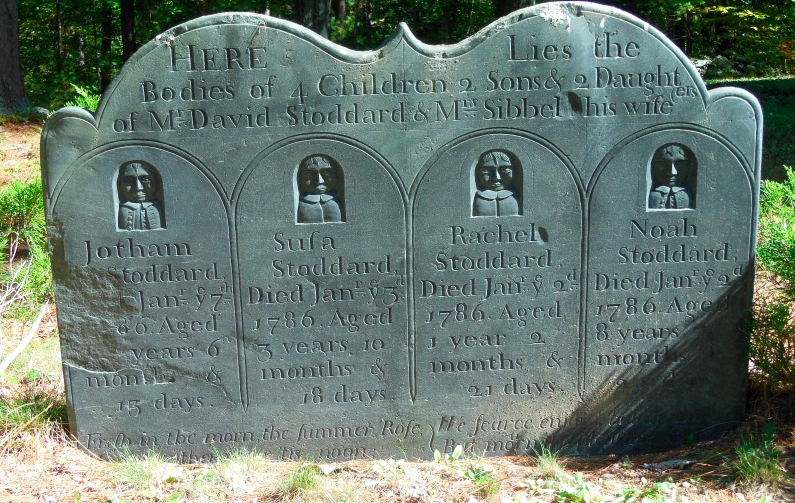 4 children who died within days, 1786. Winchendon, MA. (OC) r