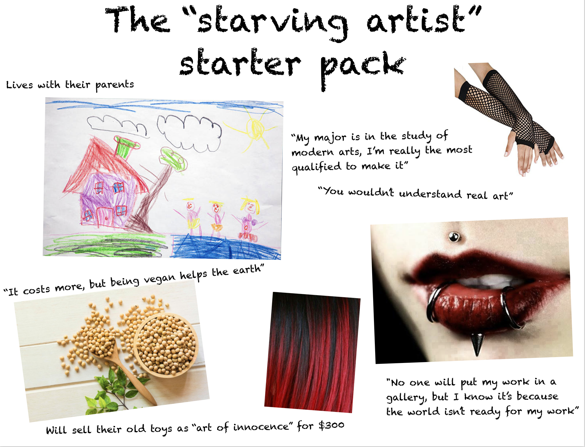 The "Starving Artist" Starter Pack starterpacks