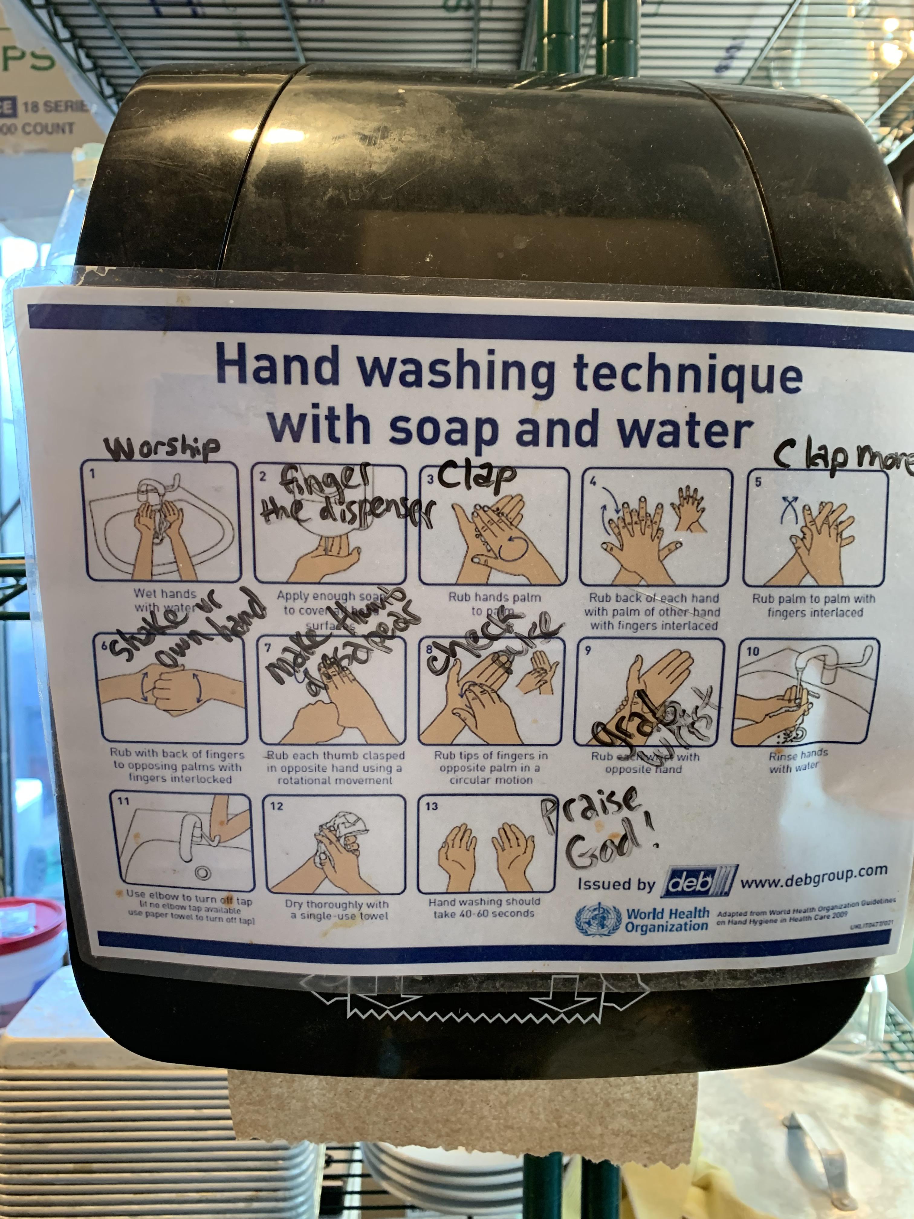Our dishwasher thought the hand washing instructions could use some