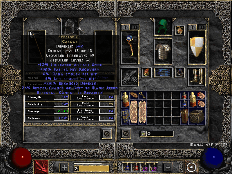 Picked up this absolute gem of a helmet for my merc off andy hell this morning. diablo2