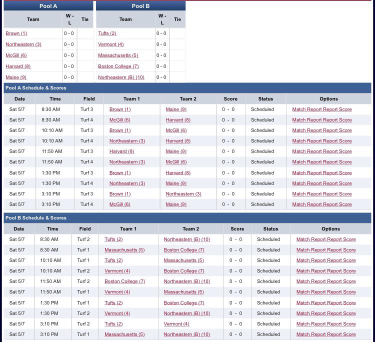 New England D1 Men’s regionals pools have officially dropped. r/ultimate