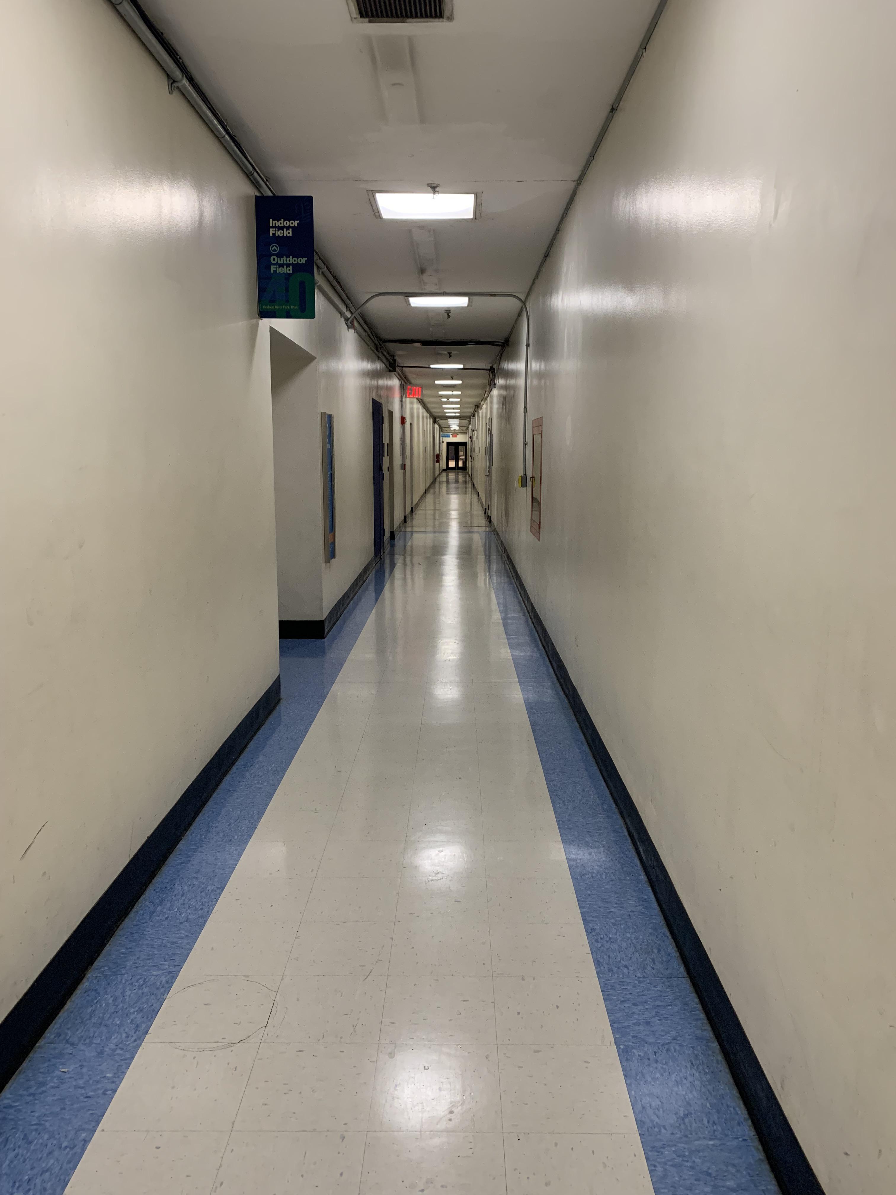 Very long hallway backrooms