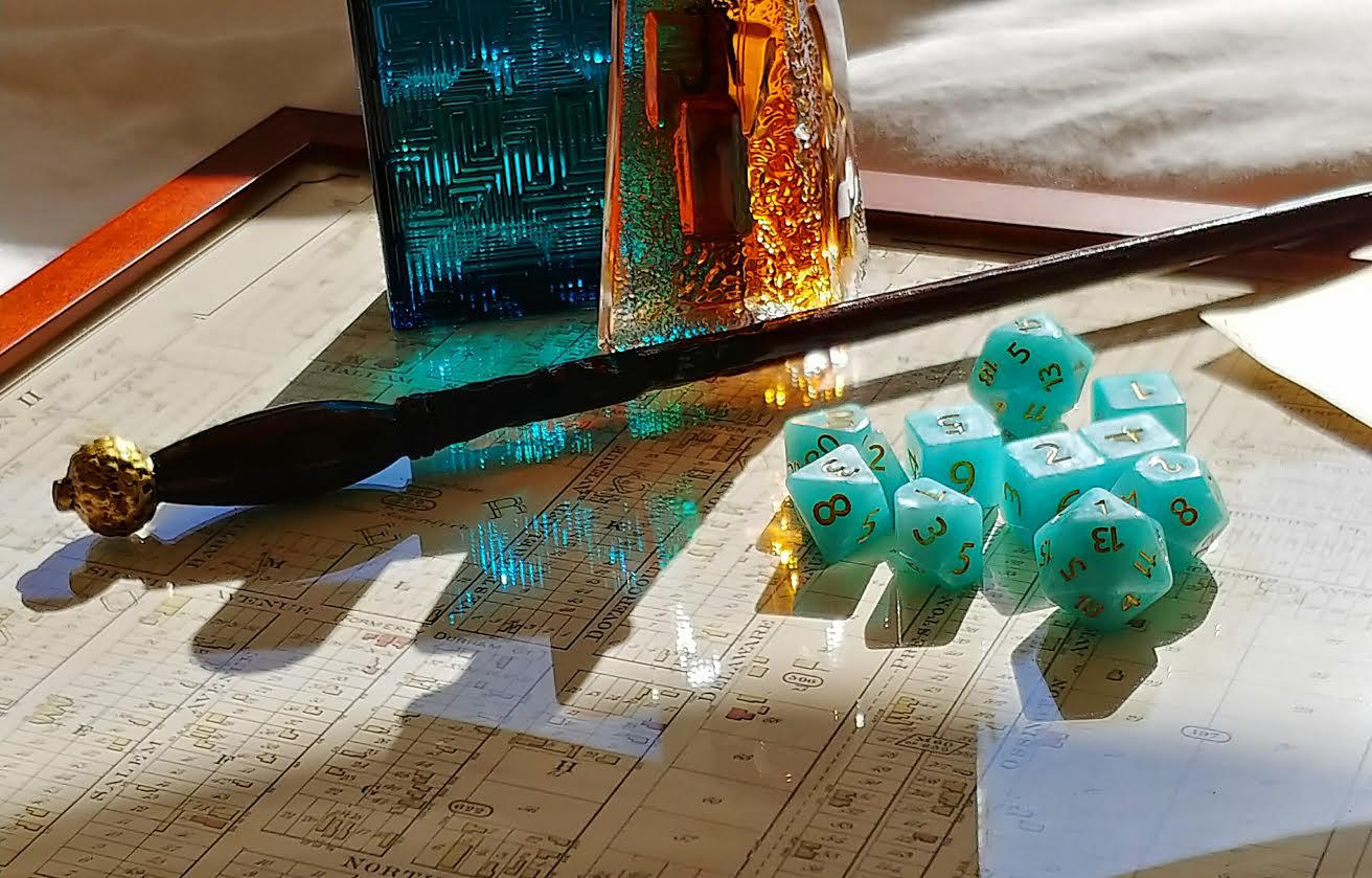 New Dice for my Gnome Artificer! DicePorn