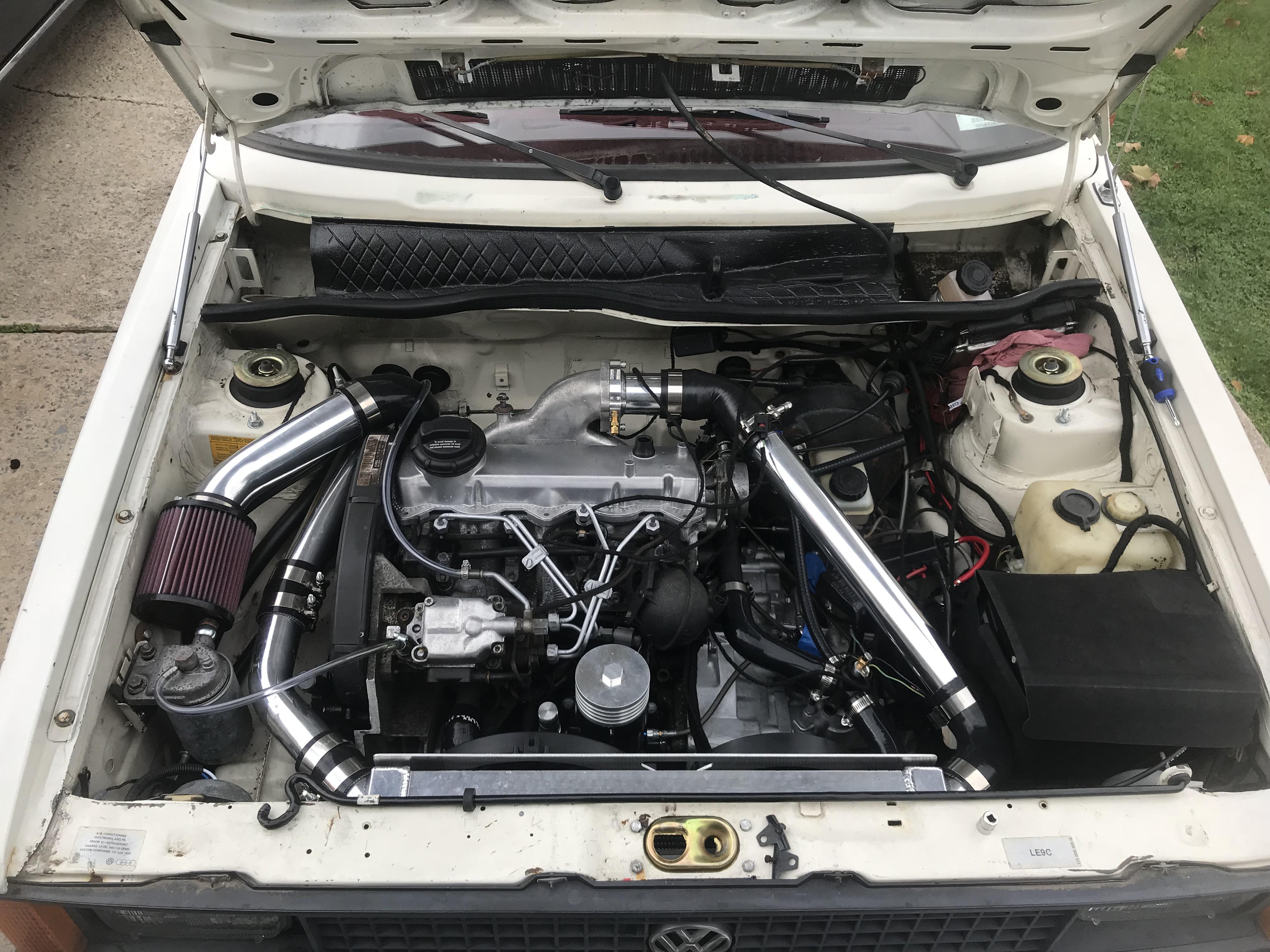 Mk1 rabbit pickup ALH swap just about complete Volkswagen