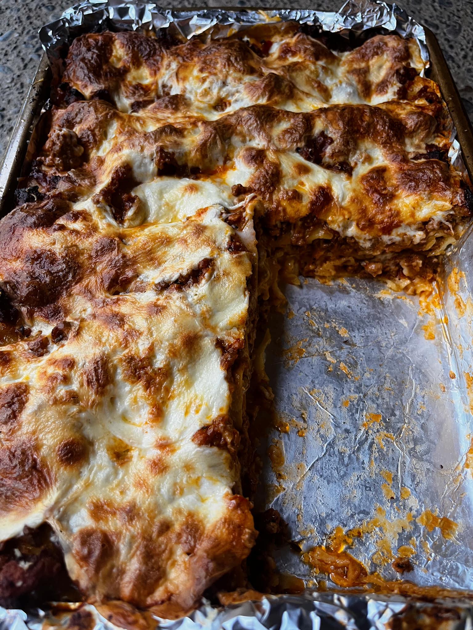 Week 21 Anthony Bourdain Lasagna Bolognese (with Garlic Pressed