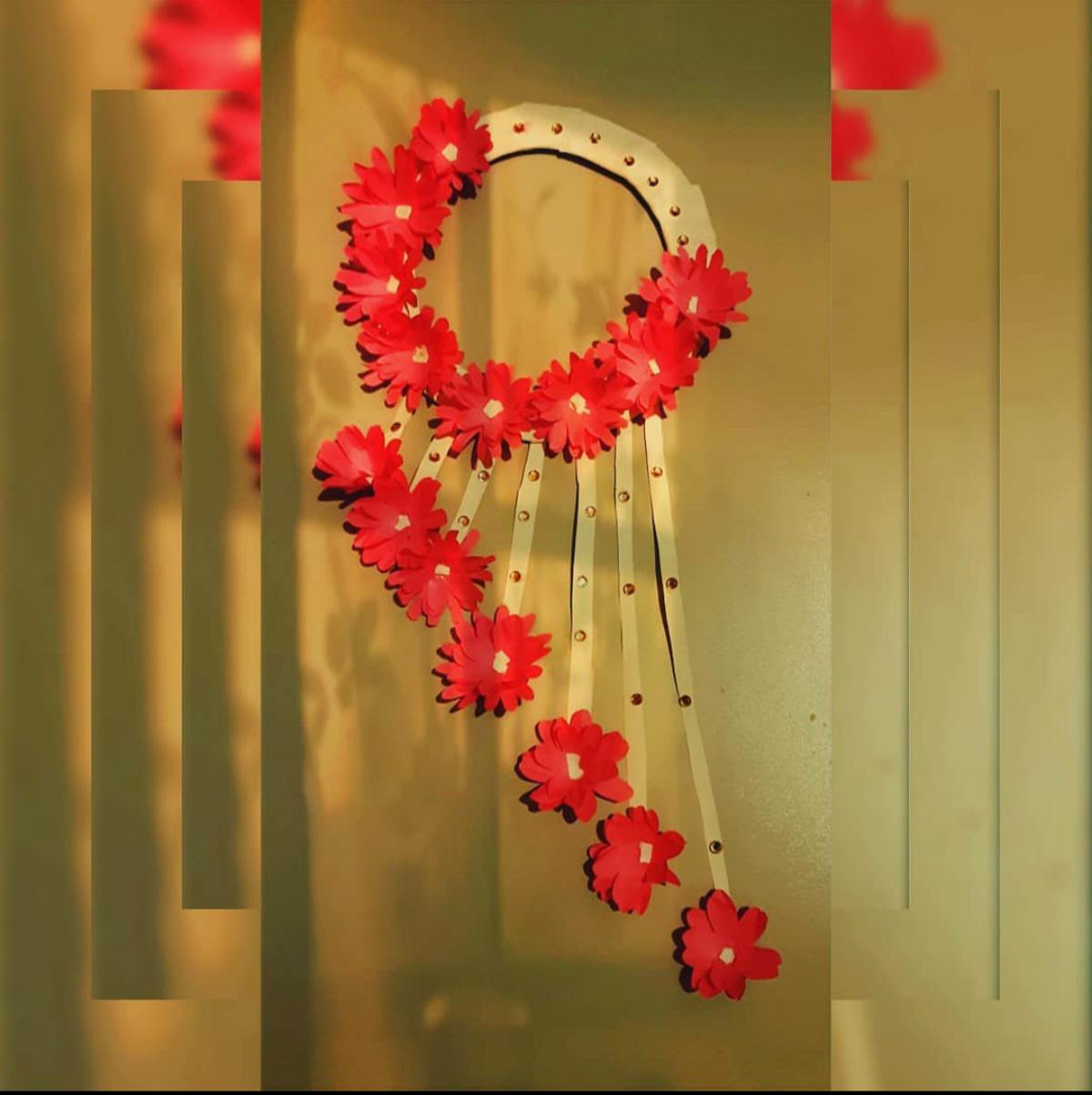 i made a paper wall hanging for my bedroom wall r/crafts