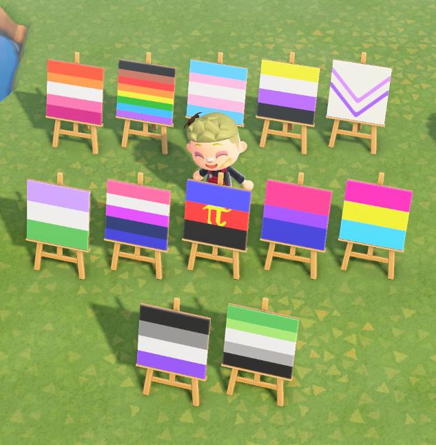 Pride flags I recreated in ACNH! 🏳️‍🌈 r/ACQR