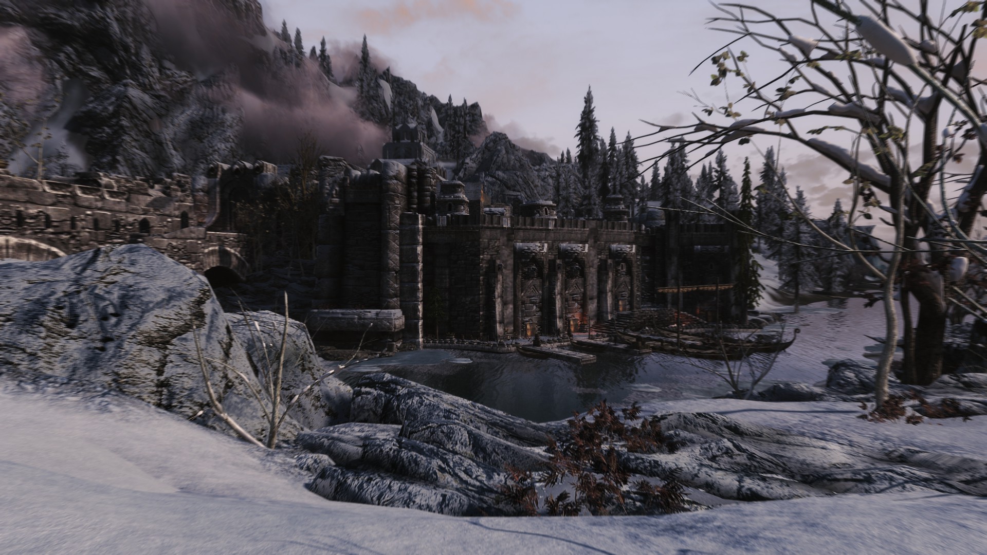 Windhelm docks view r/skyrim