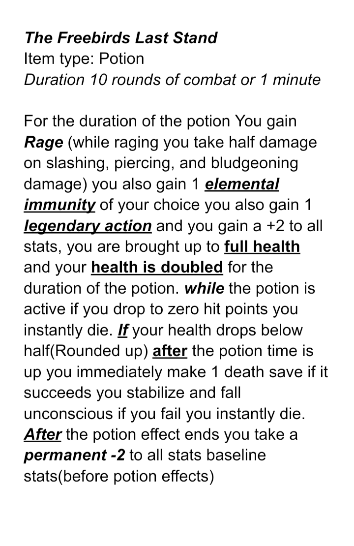 The Freebirds Last Stand r/DnDHomebrew