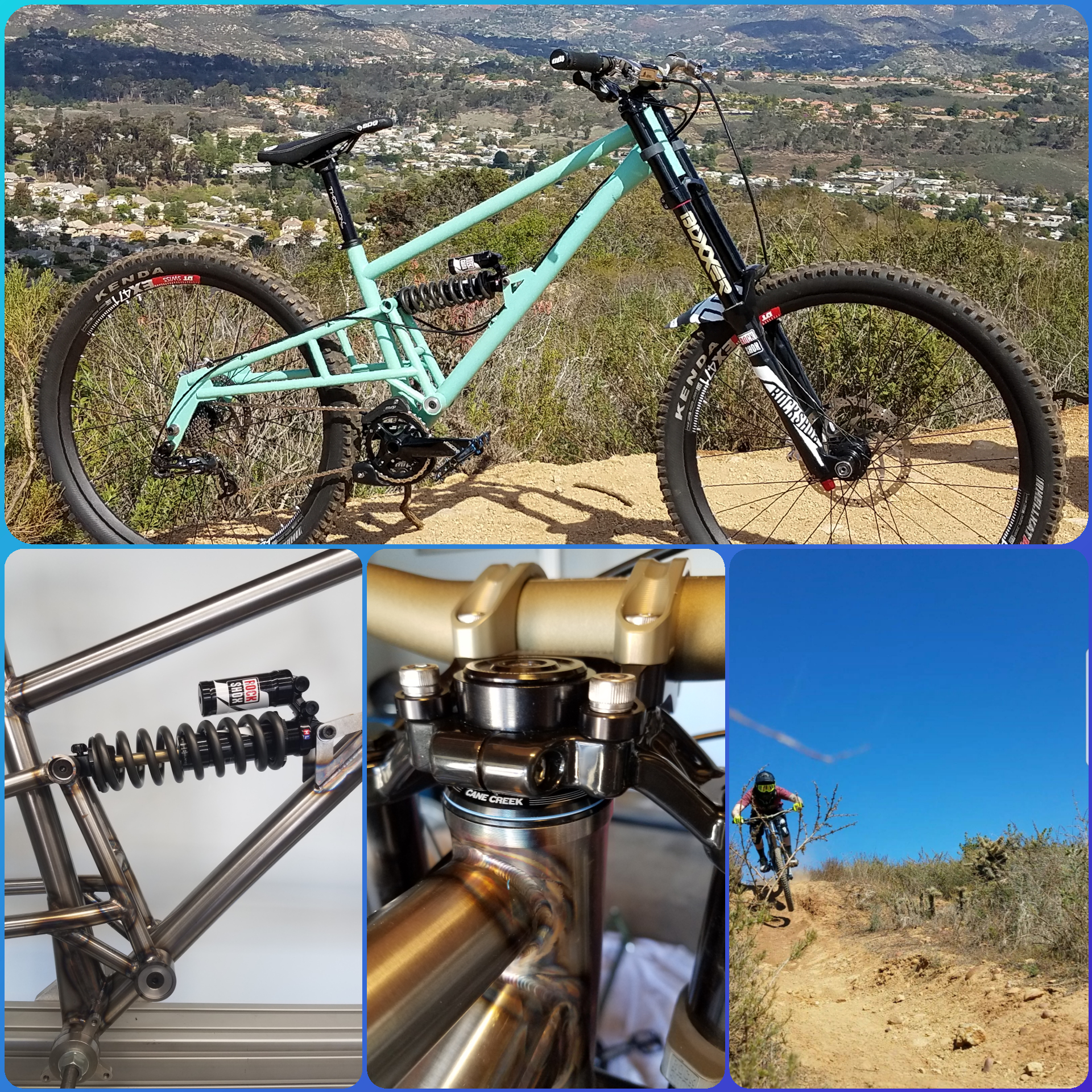 My DH frame I built couple years back. Two years of abuse and still