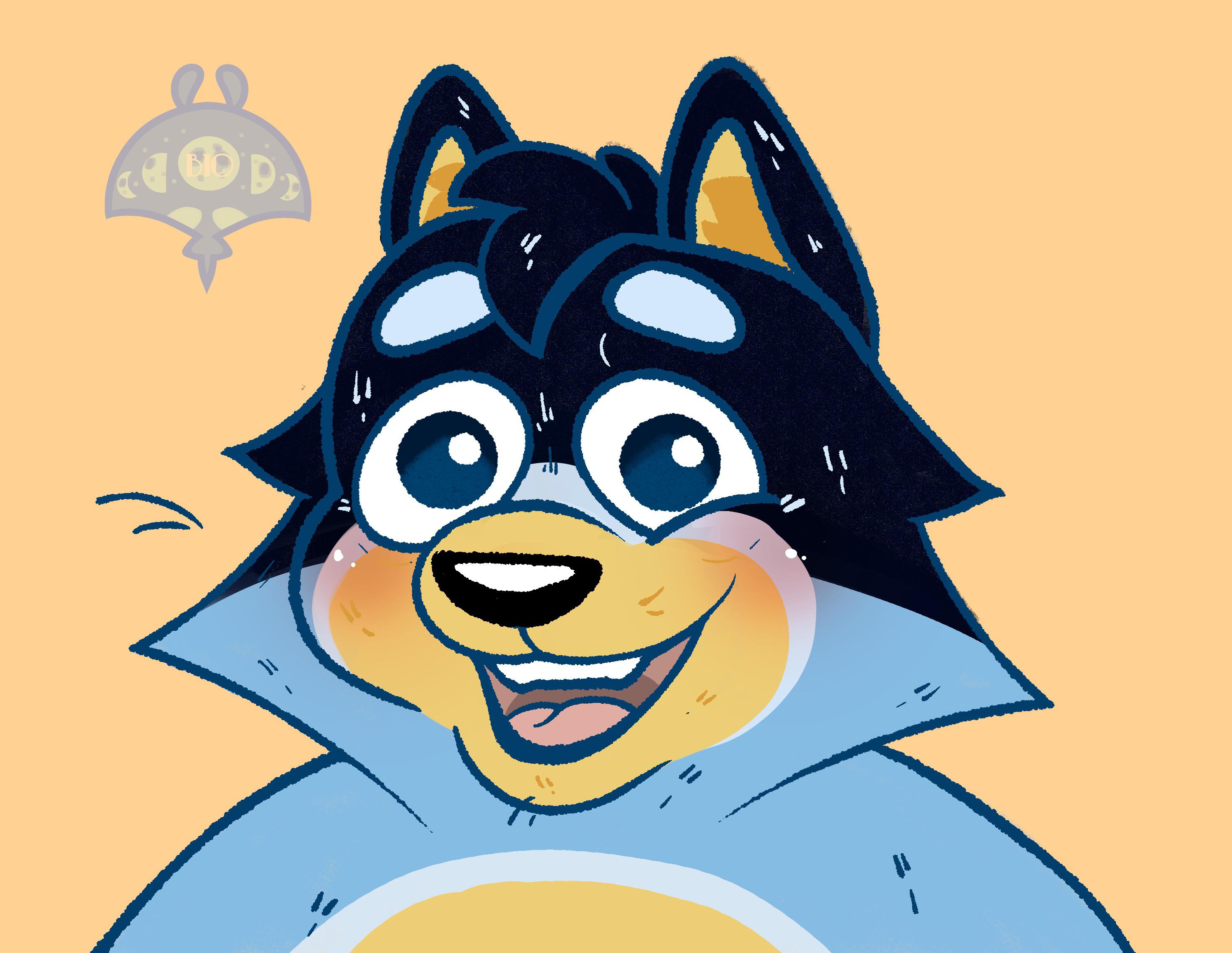 Bandit heeler fanart! r/bluey