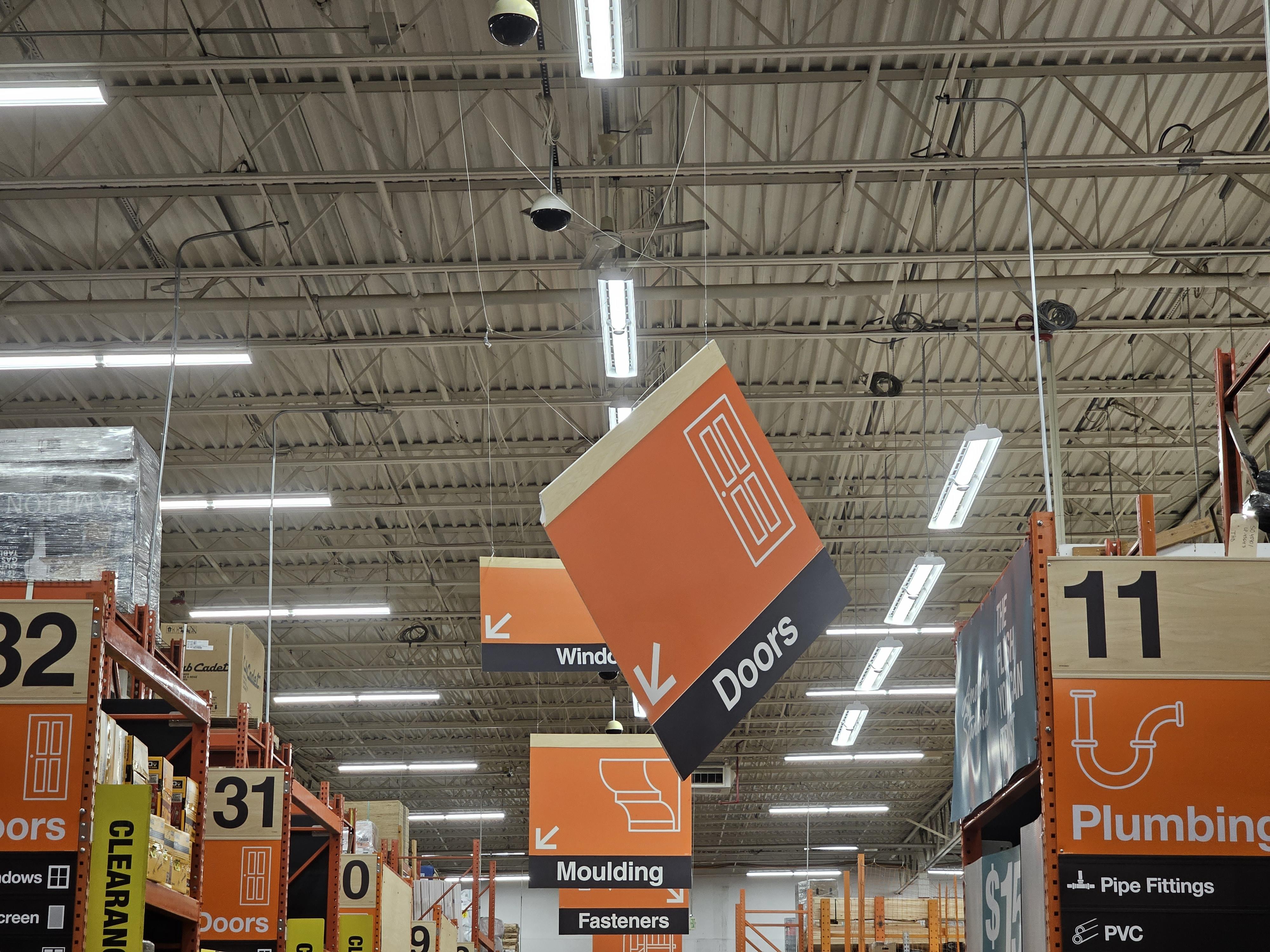 Home Depot Aisle Sign
