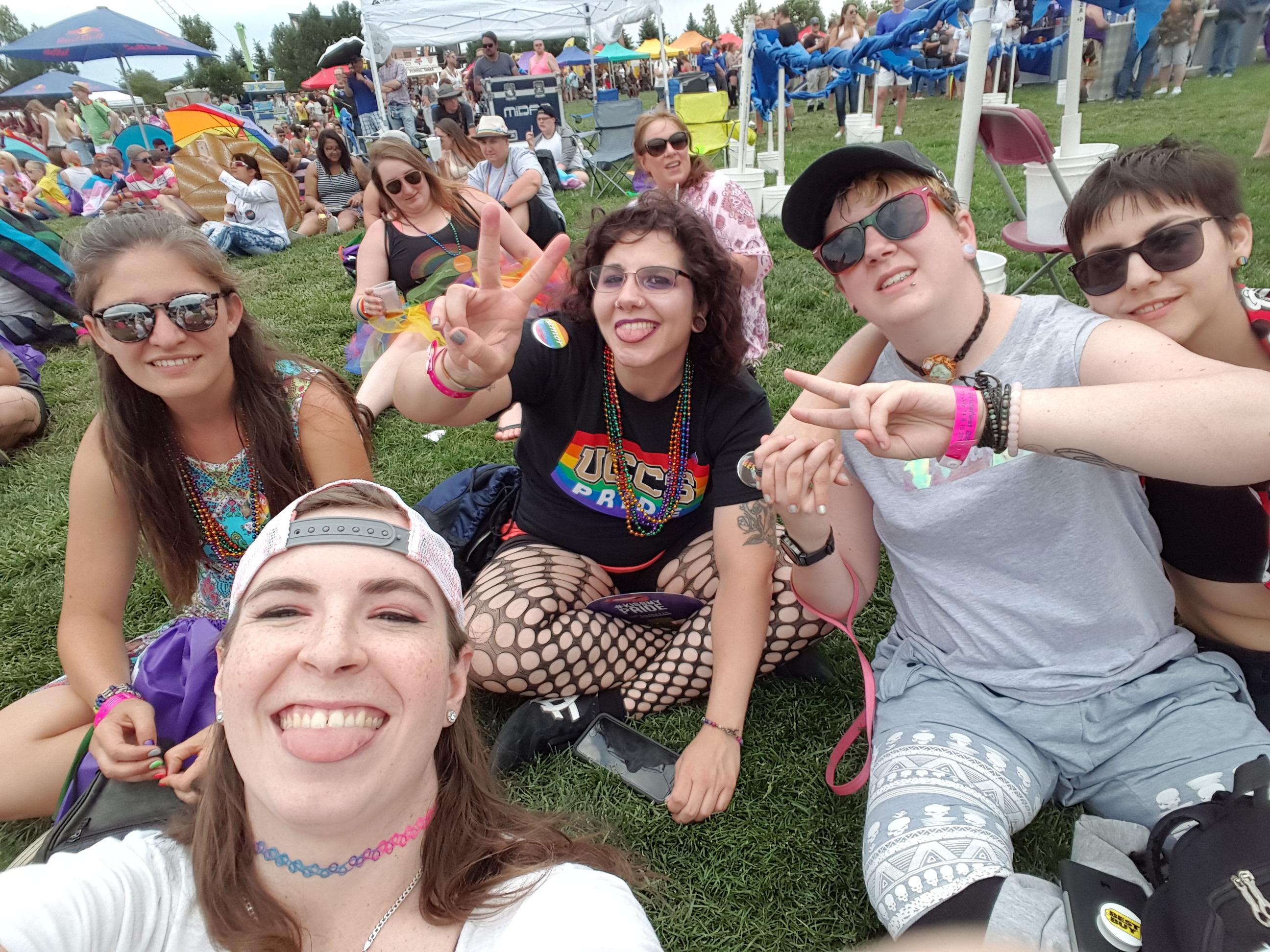 My first CO Springs PrideFest with some great LGBTQ friends