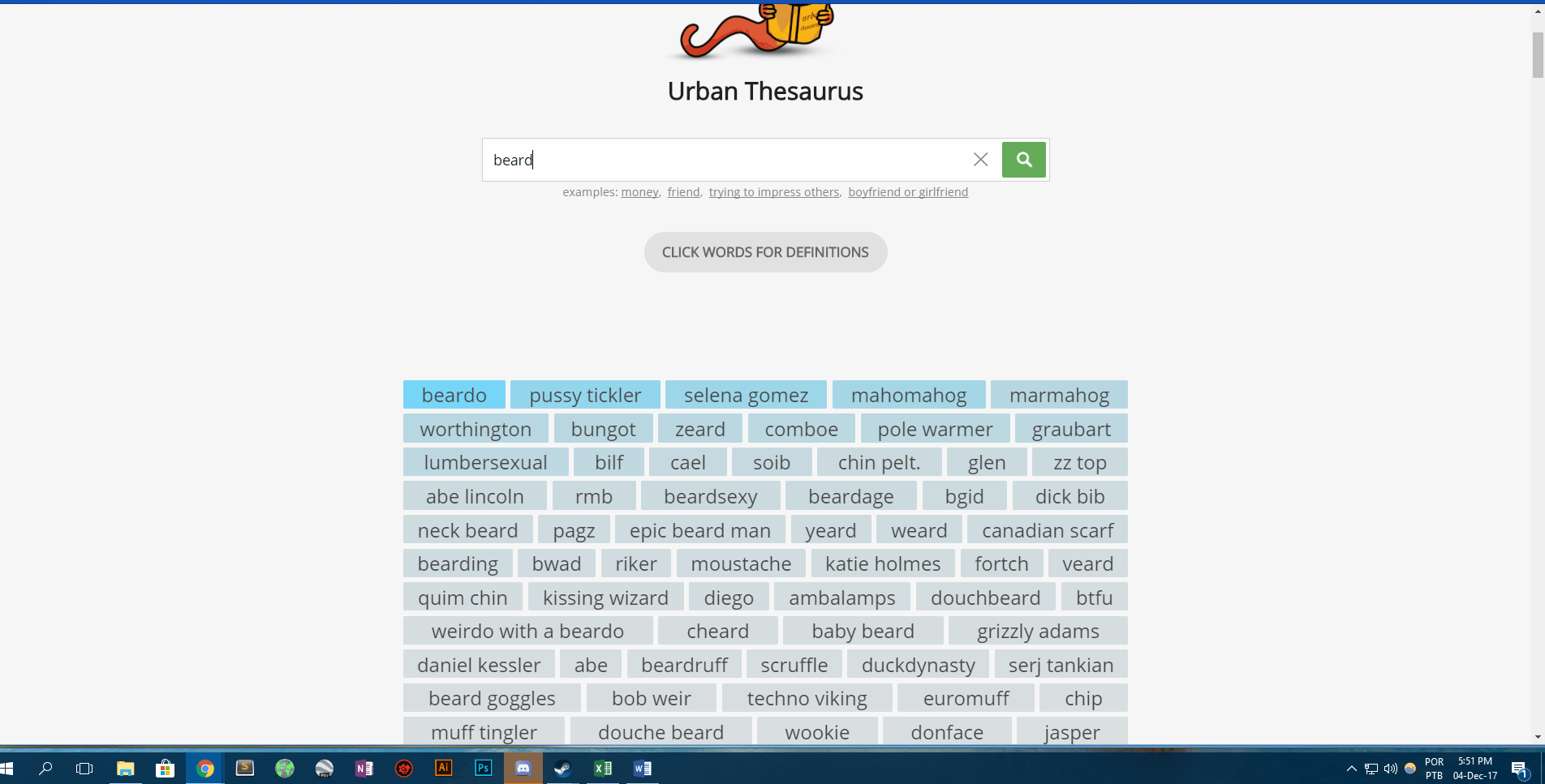 My English improves each day with Urban Thesaurus r/funny
