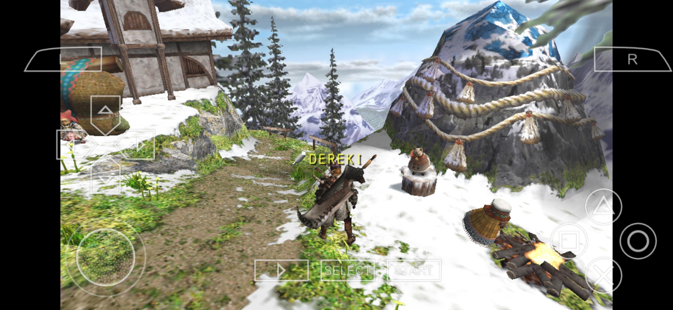 Hooked up with PPSSPP Emulator, PS4 controller in tow, MHFU is the best