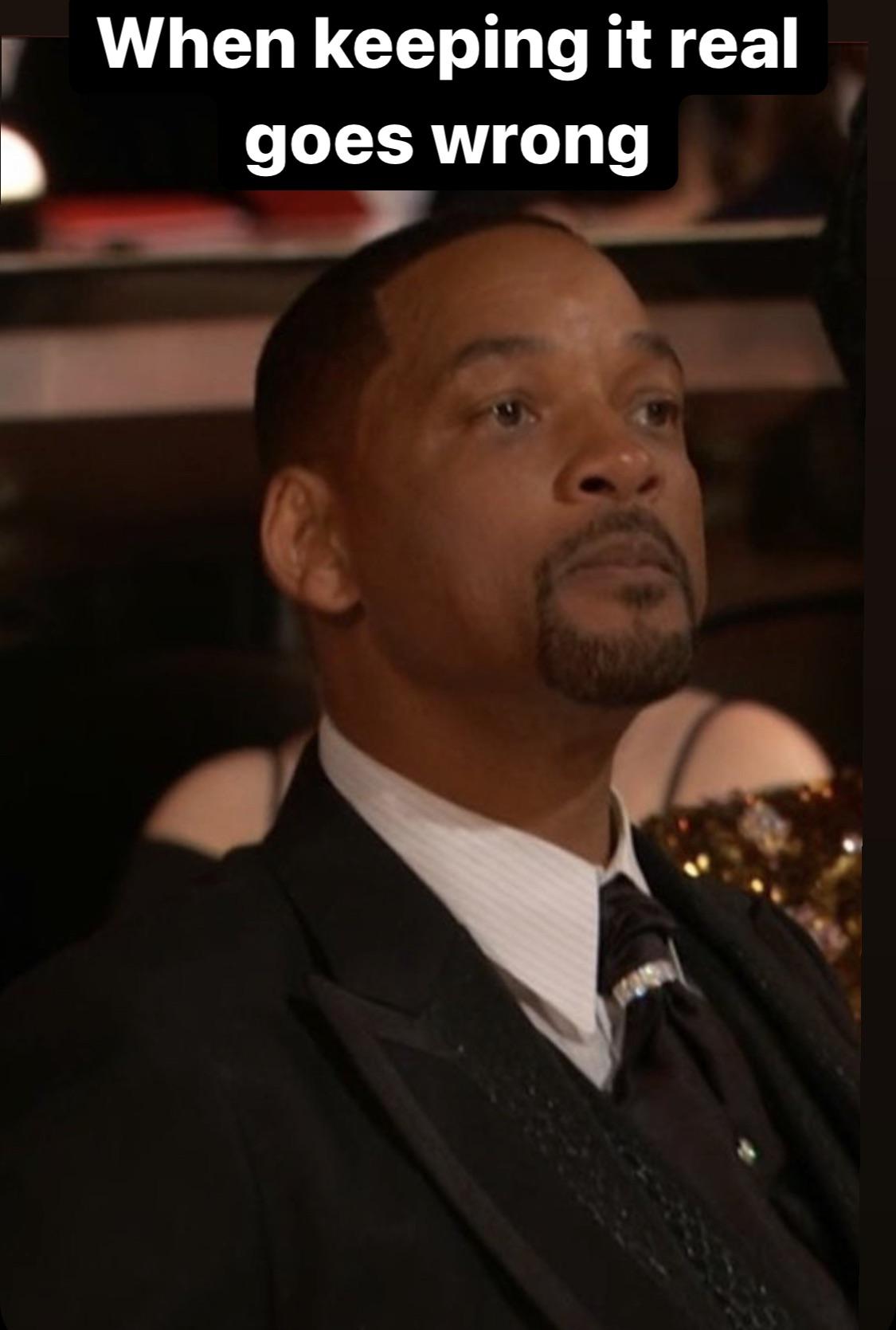 When keeping it real goes wrong… r/Oscars