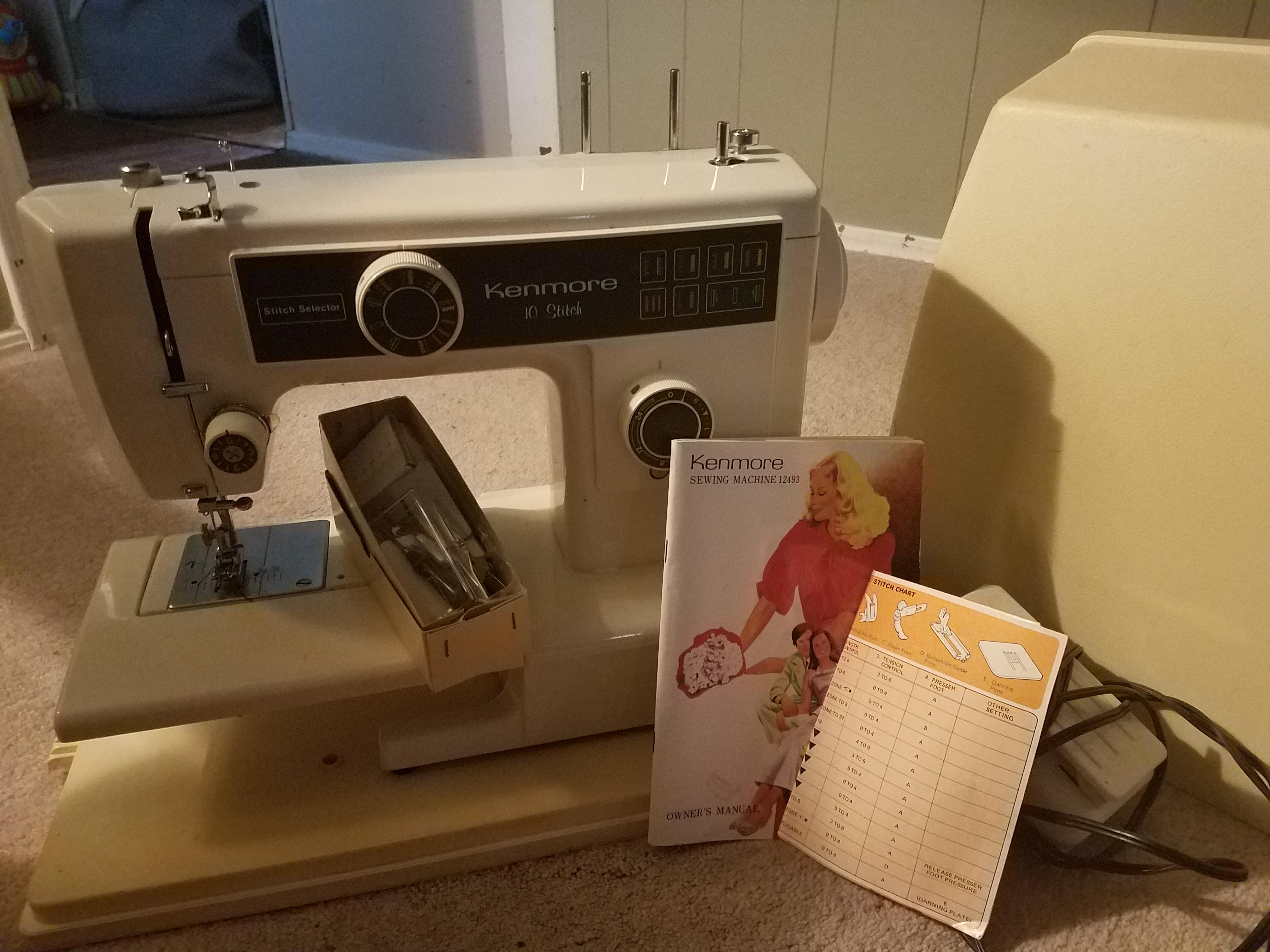 Just inherited this beauty for my first sewing machine ever! sewing