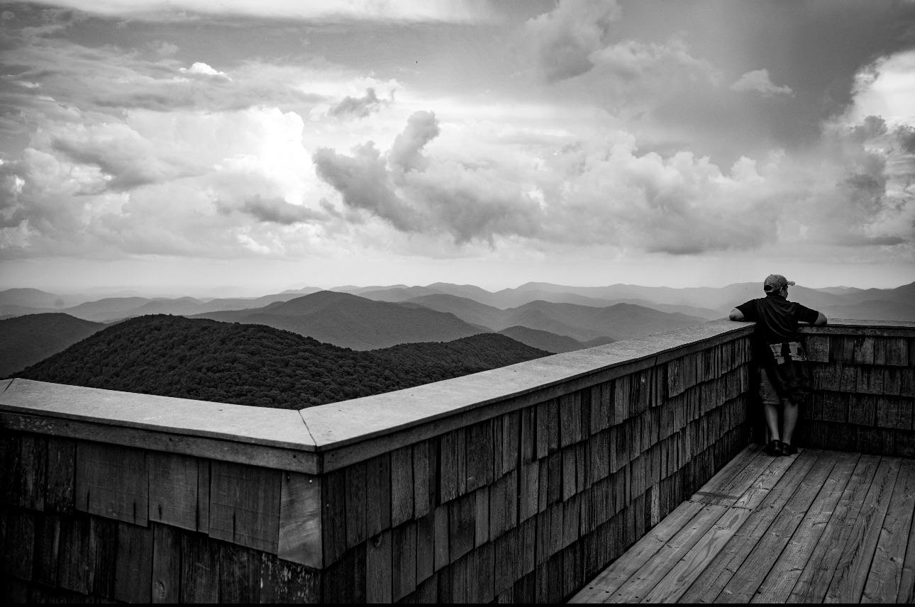 Brasstown Bald, r/blackandwhite