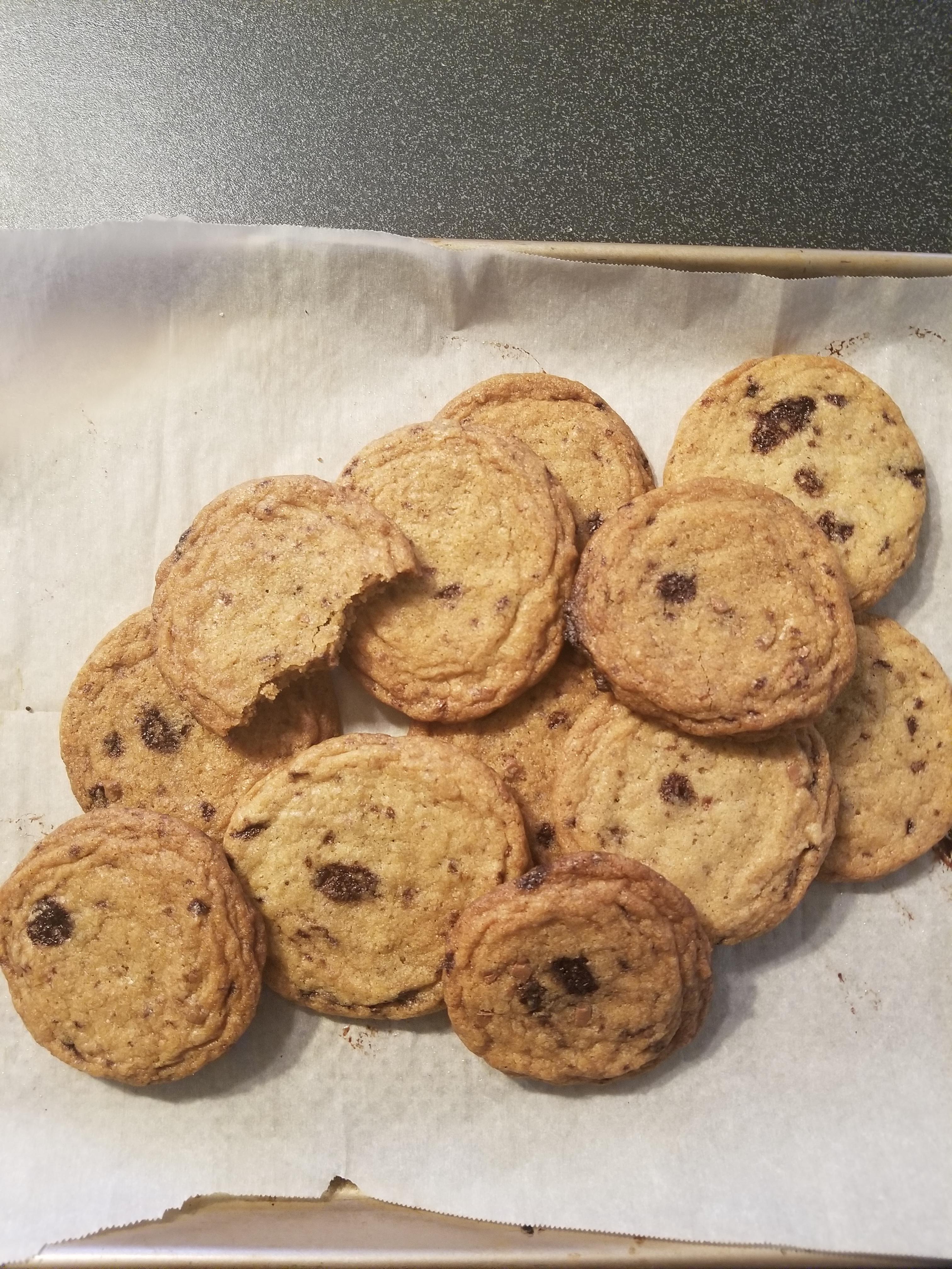 First Post!😀 King Arthur's Chocolate chip cookies r/Baking