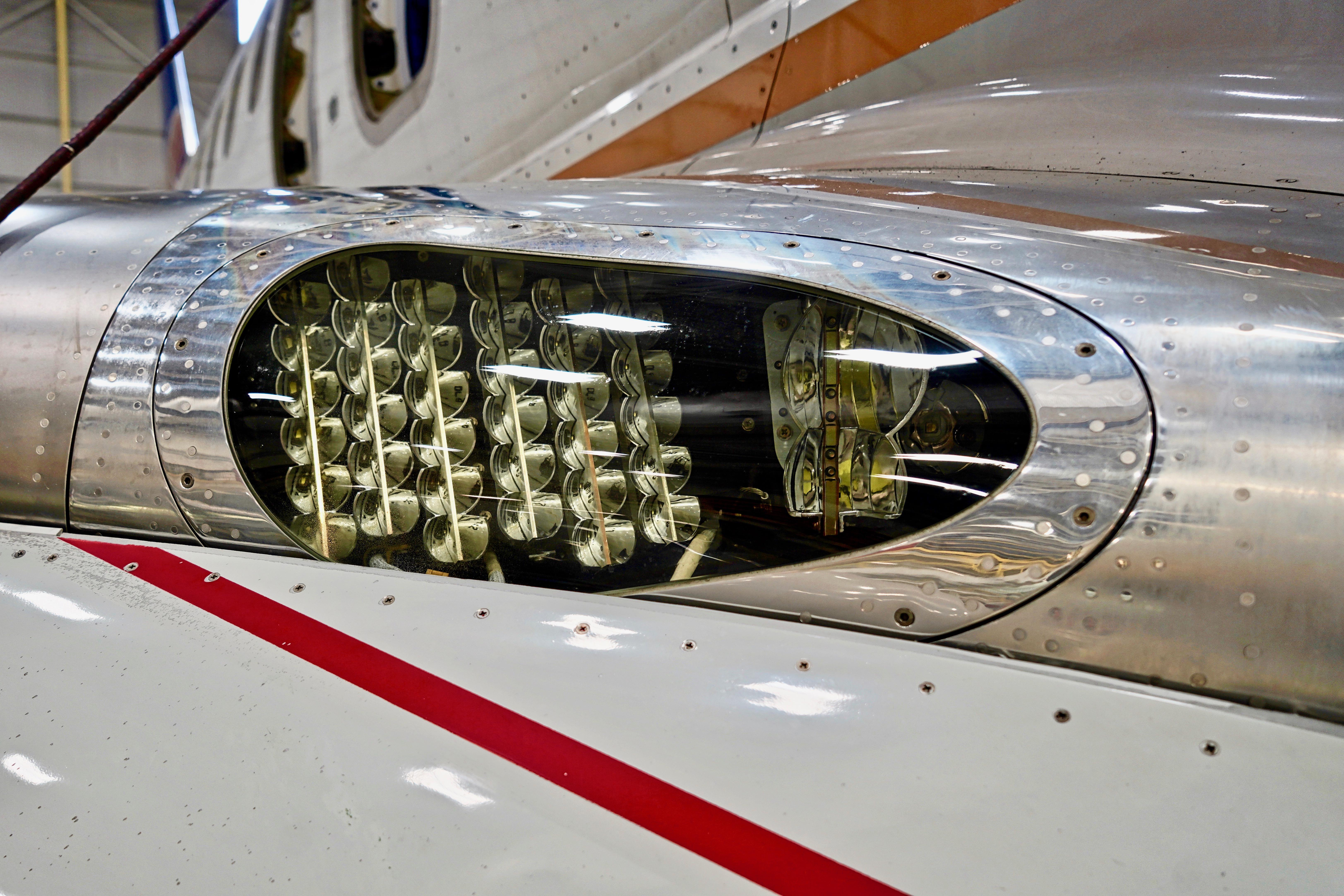 United Airlines 2015 Boeing 737900ER N68891 c/n 42196 LED landing light. San Francisco Airport