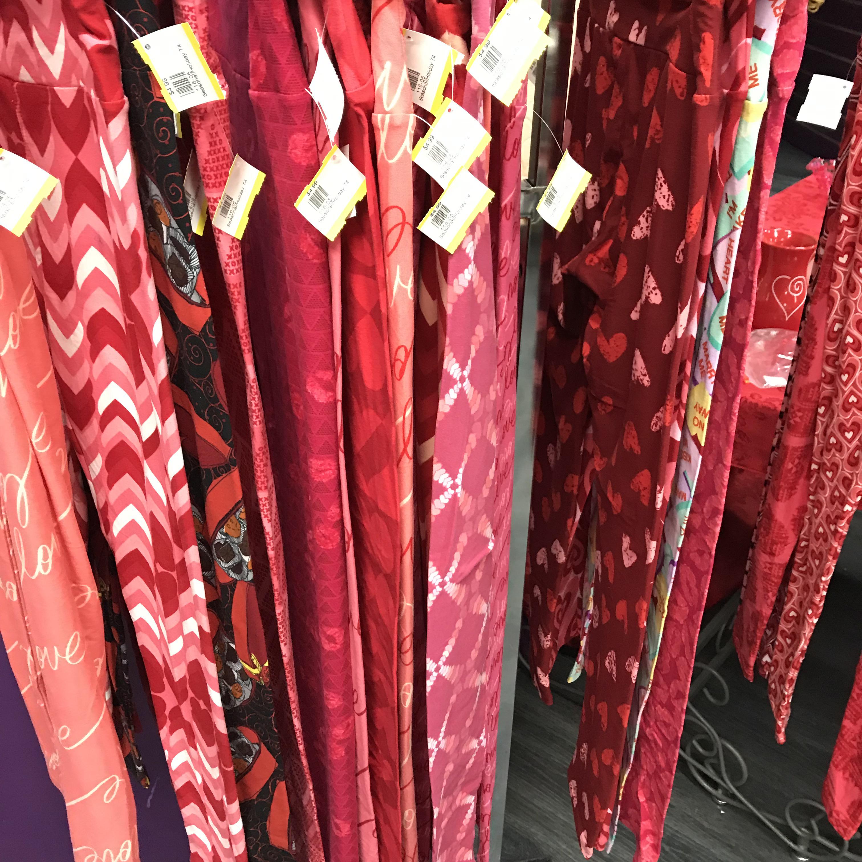 Need Valentine leggings? Only 4.99 each at the local thrift store! r