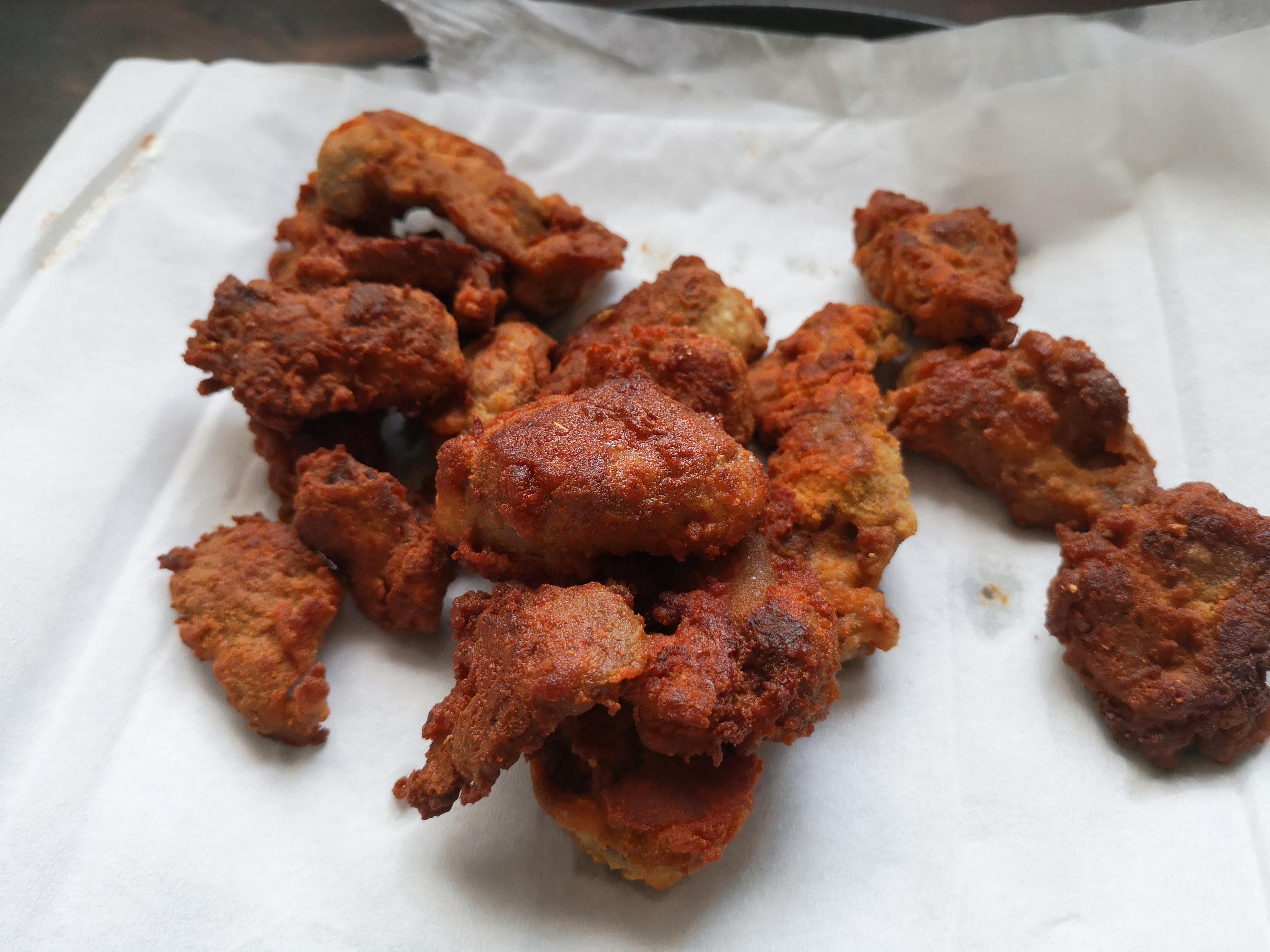 Crispy fried chicken gizzards ketorecipes