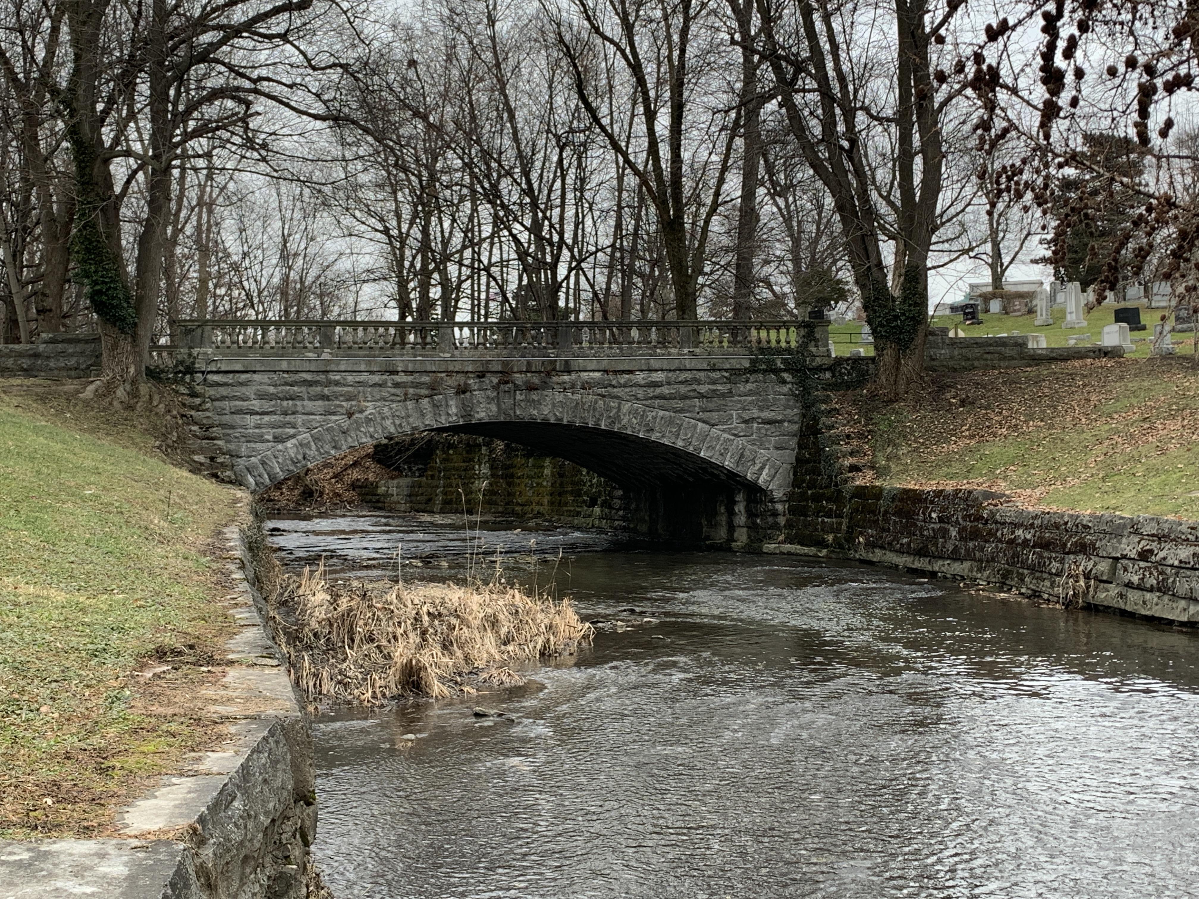 Bridge at Forest Lawn Cemetery. Buffalo, NY [OC] r/bridgeporn