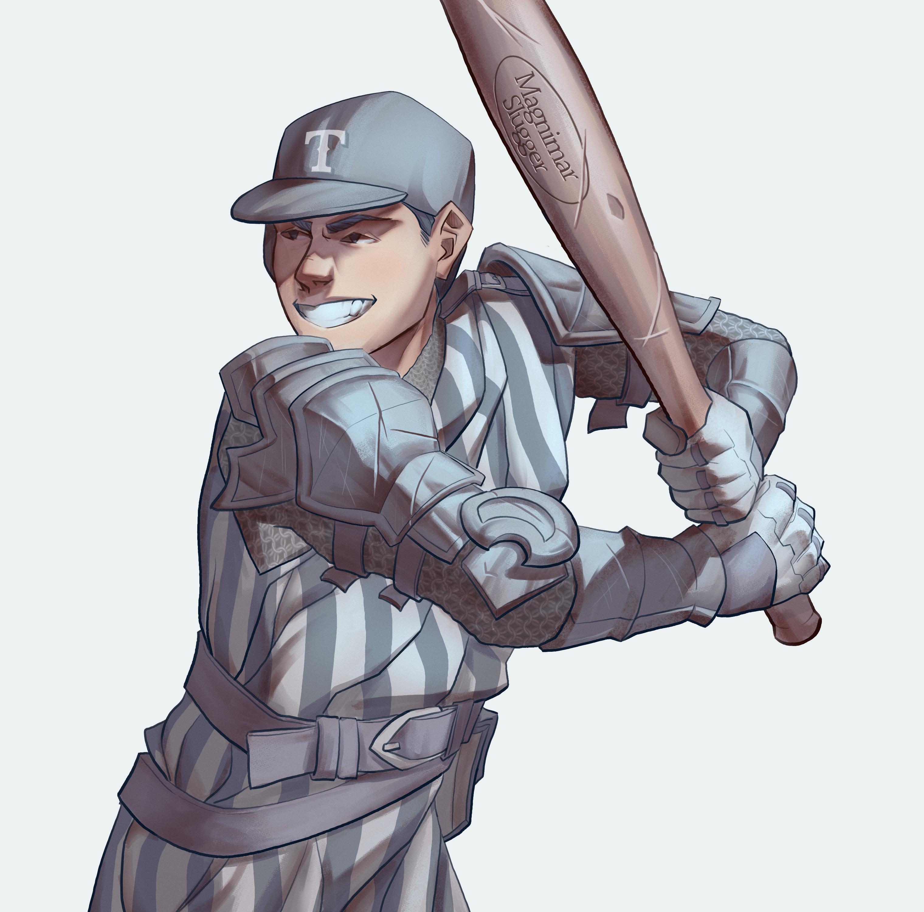 [OC] Baseball player knight commission by me r/characterdrawing