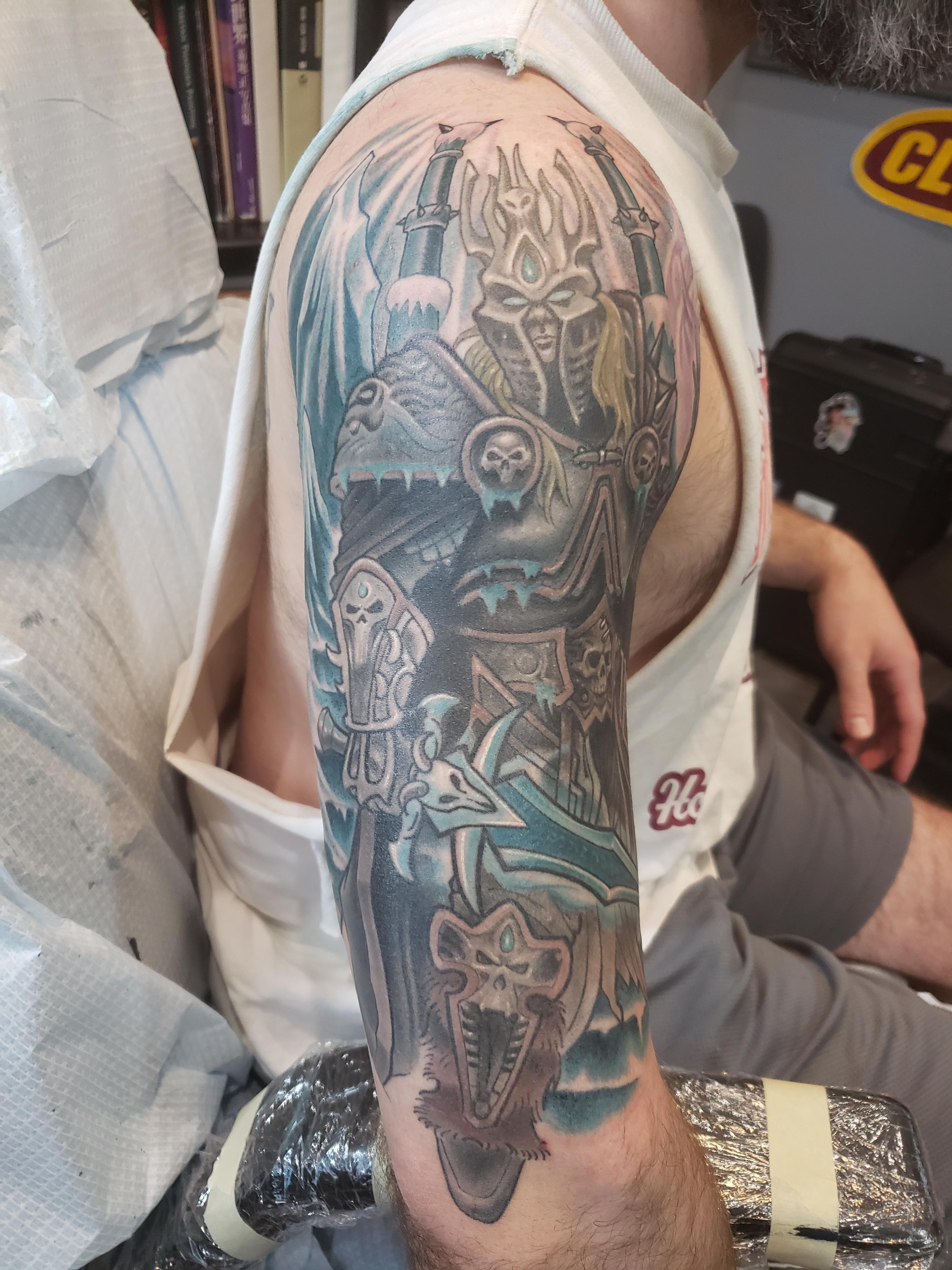 Arthas The Lich King. Completed after 3 sessions by Dave Scearce of