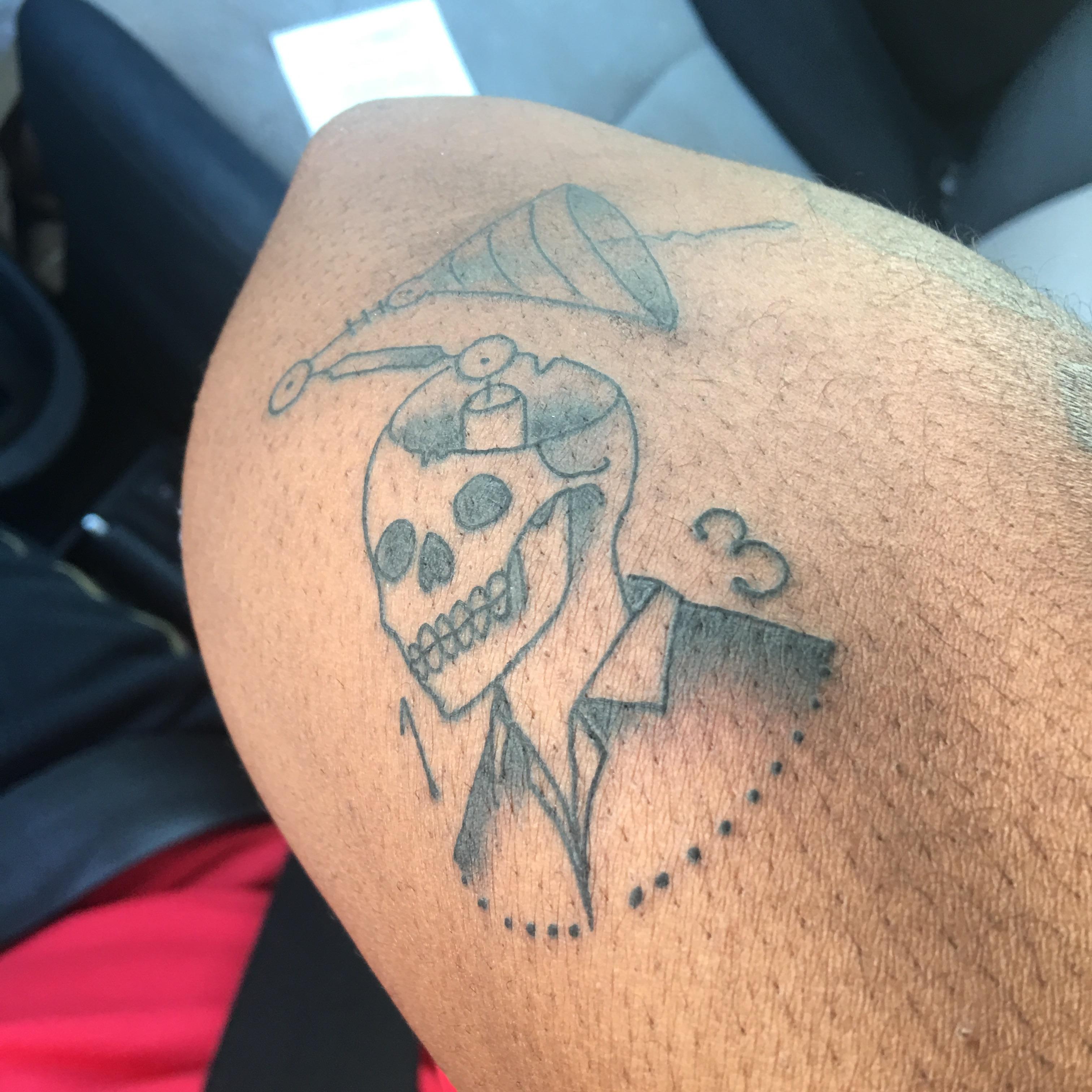 My 13th flash tattoo done by Ron Miller of Miller Tattoo