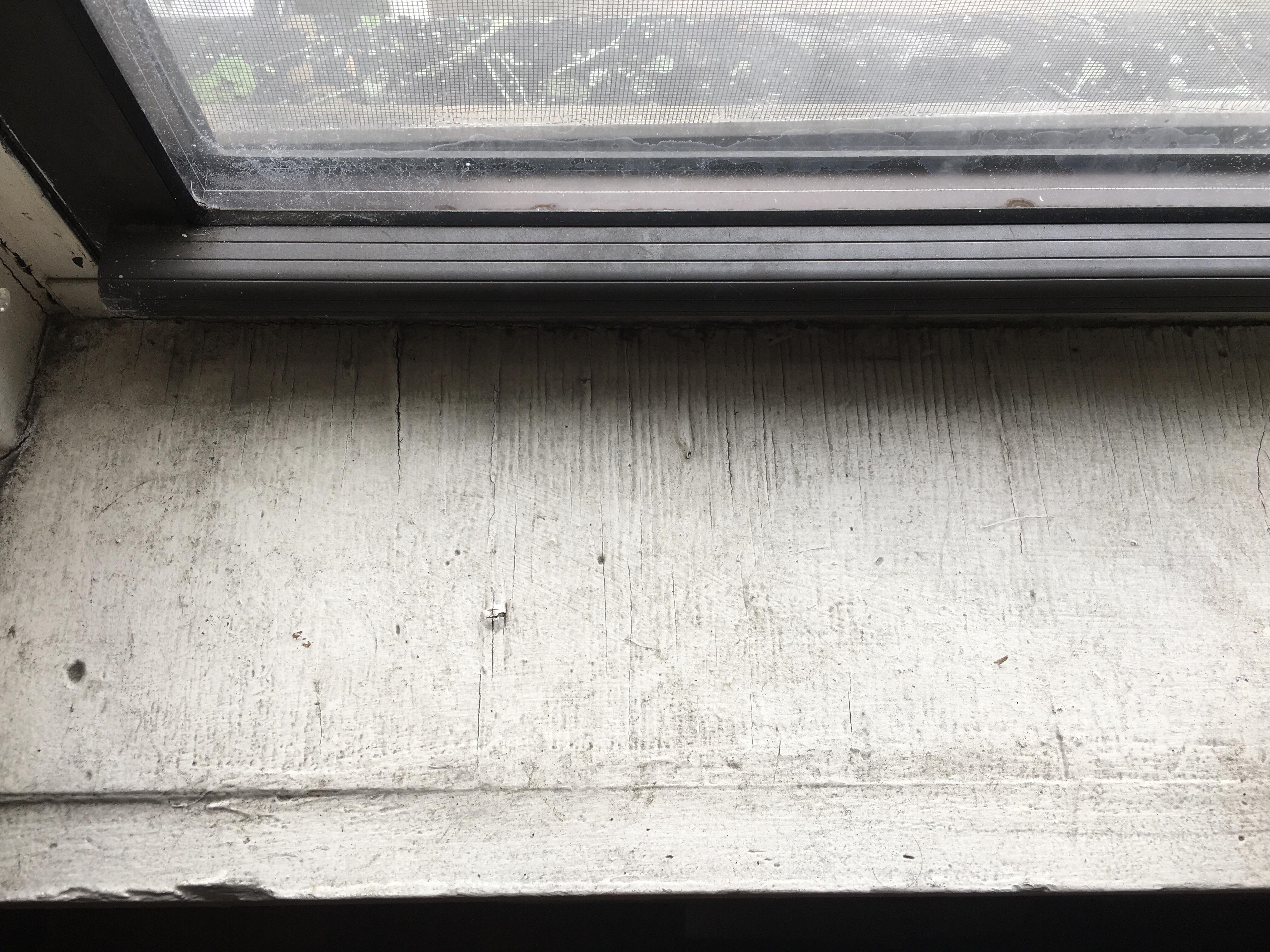 How to clean dirt stuck off from cheap paint on old windowsills? Thanks