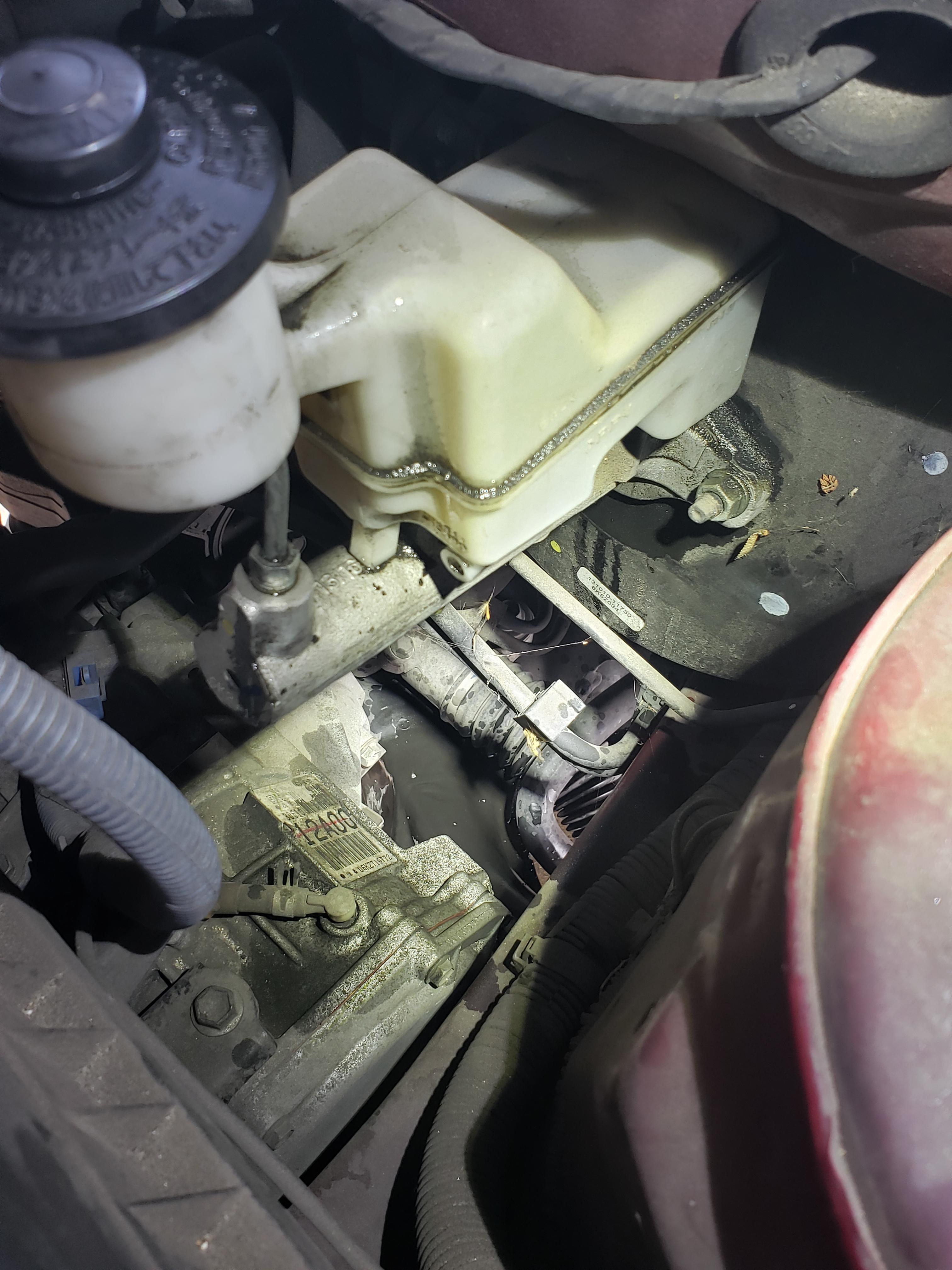 I was doing the brakes on my sister in laws car and after compressing