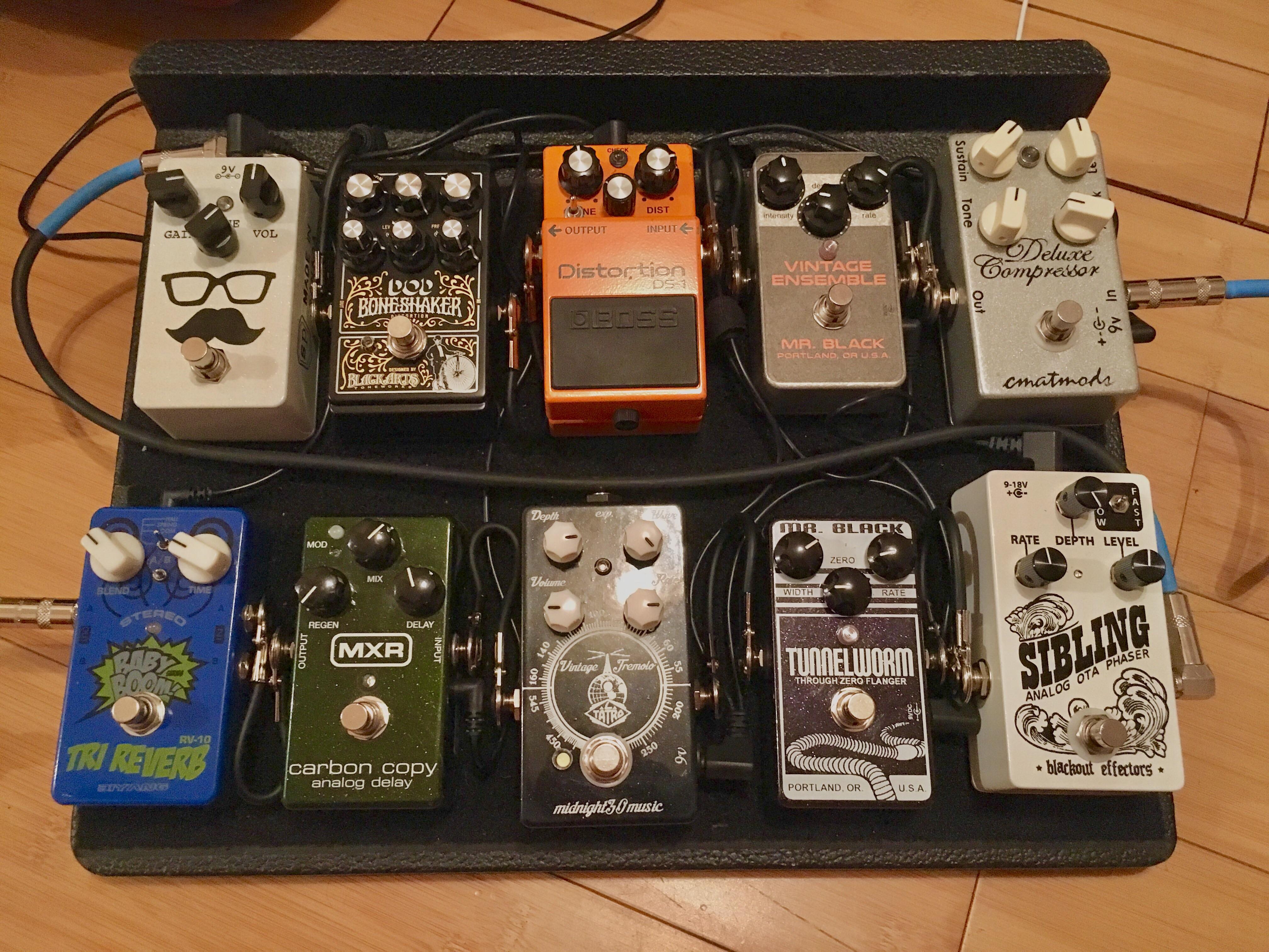 Back to lots of pedals pedalboard r/guitarpedals