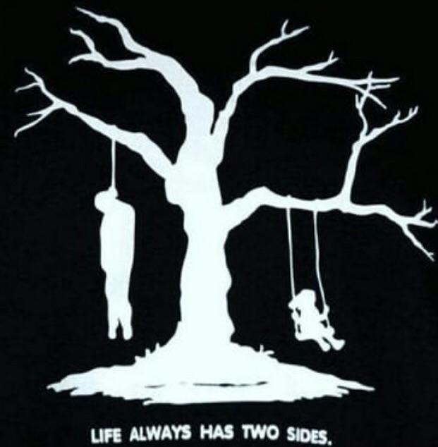 In life, you either play on a swing or hang yourself. im14andthisisdeep