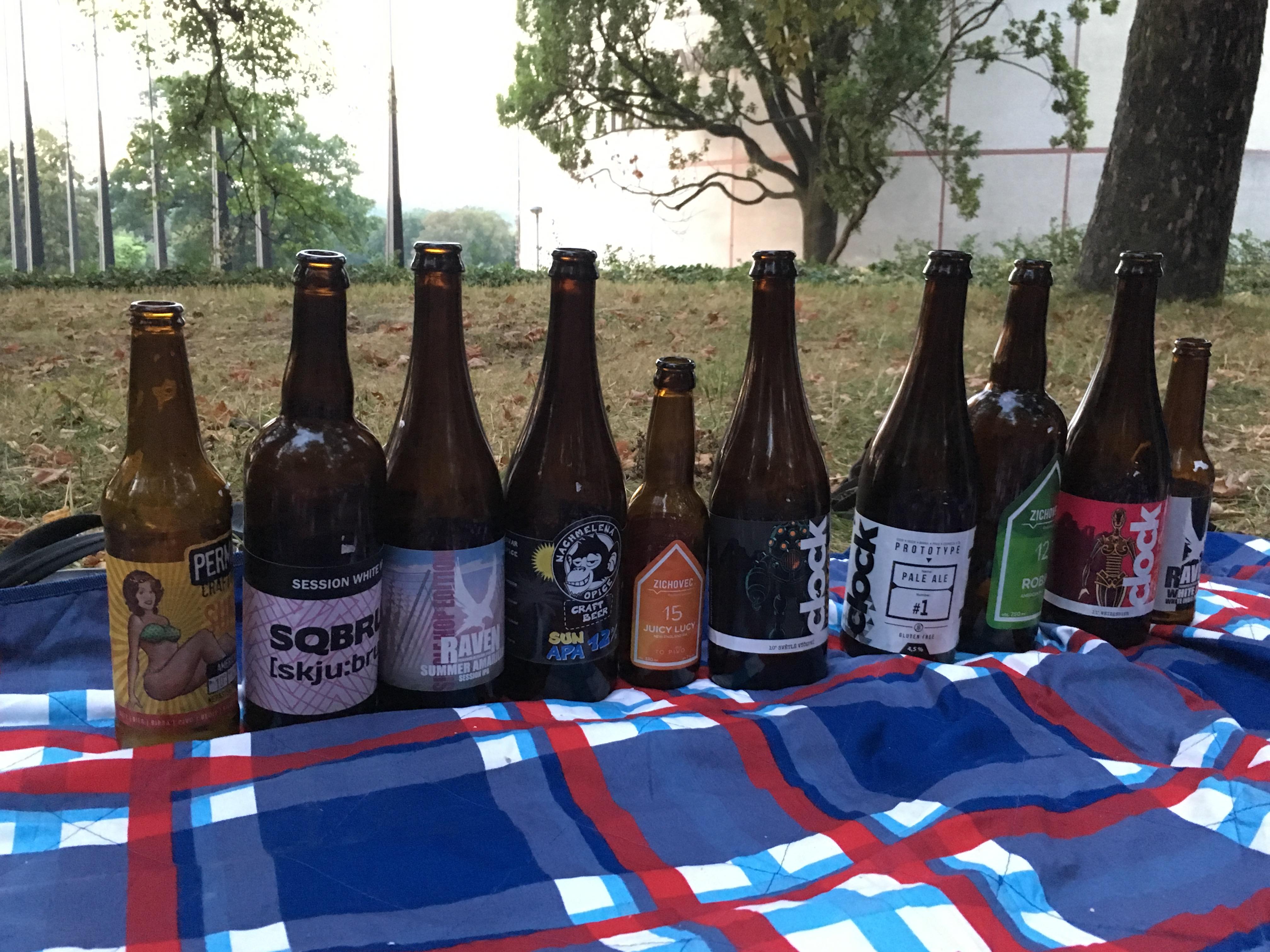Celebrated the International Beer Day in Prague Stromovka Park