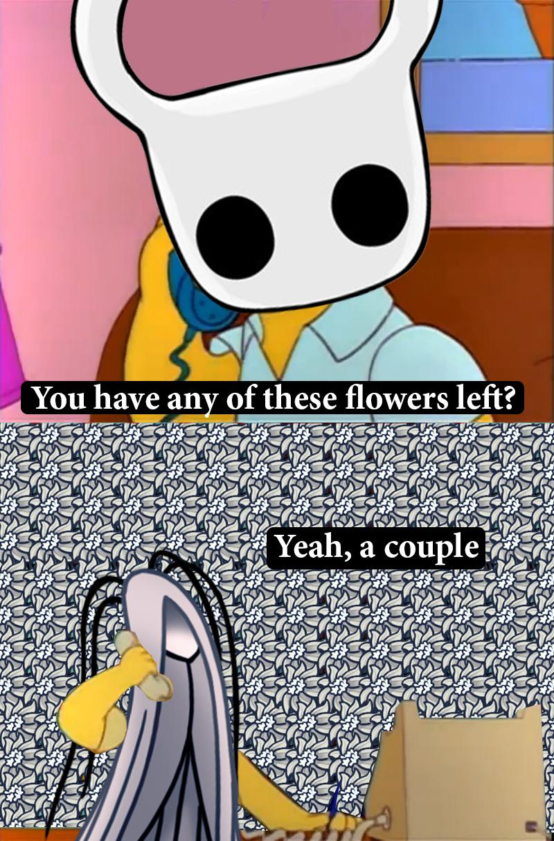 when you fail the delicate flower quest for the first time r/HollowKnightMemes