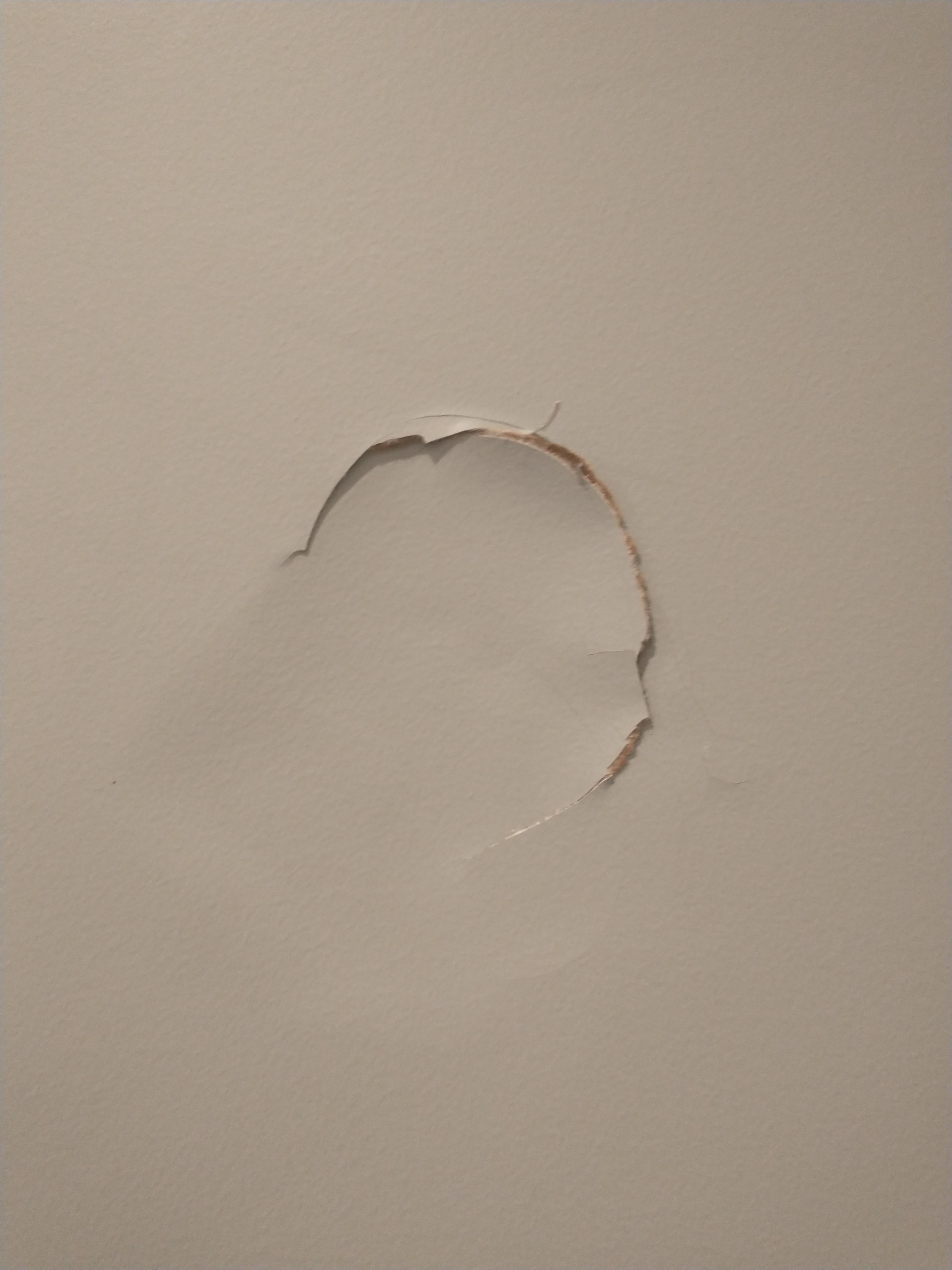 I just punched a hole in my wall out of frustration. My mom's gonna