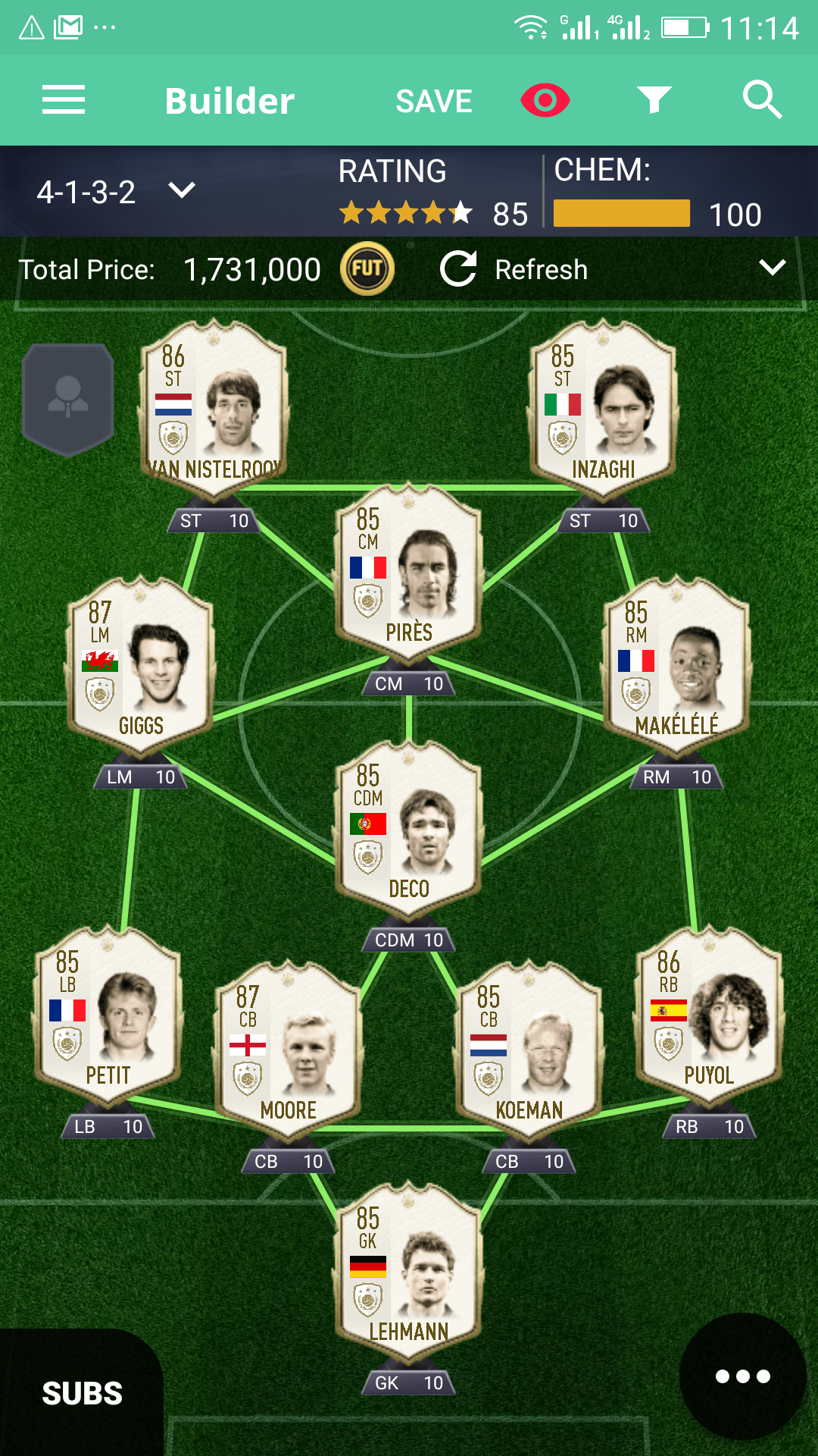 The worst icon full squad FIFA