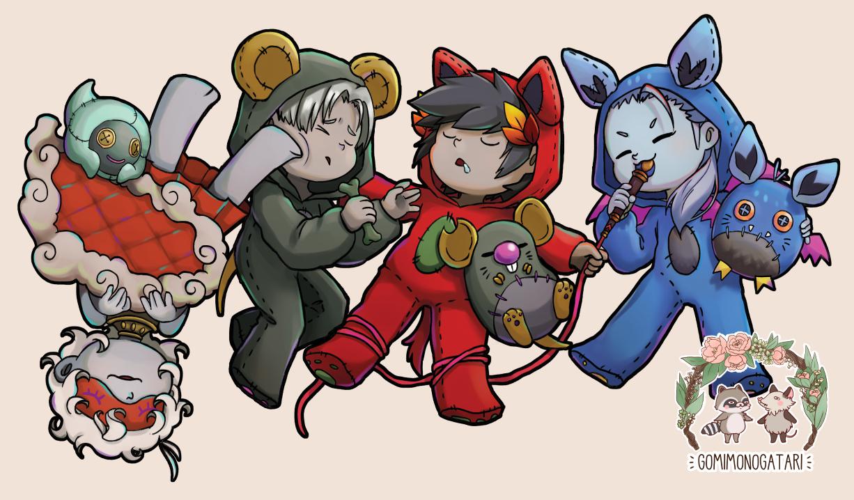 Sleepy Hypnos, Thanatos, Zagreus & Megaera