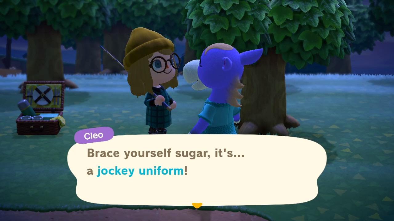 What are you trying to say, Cleo... AnimalCrossing