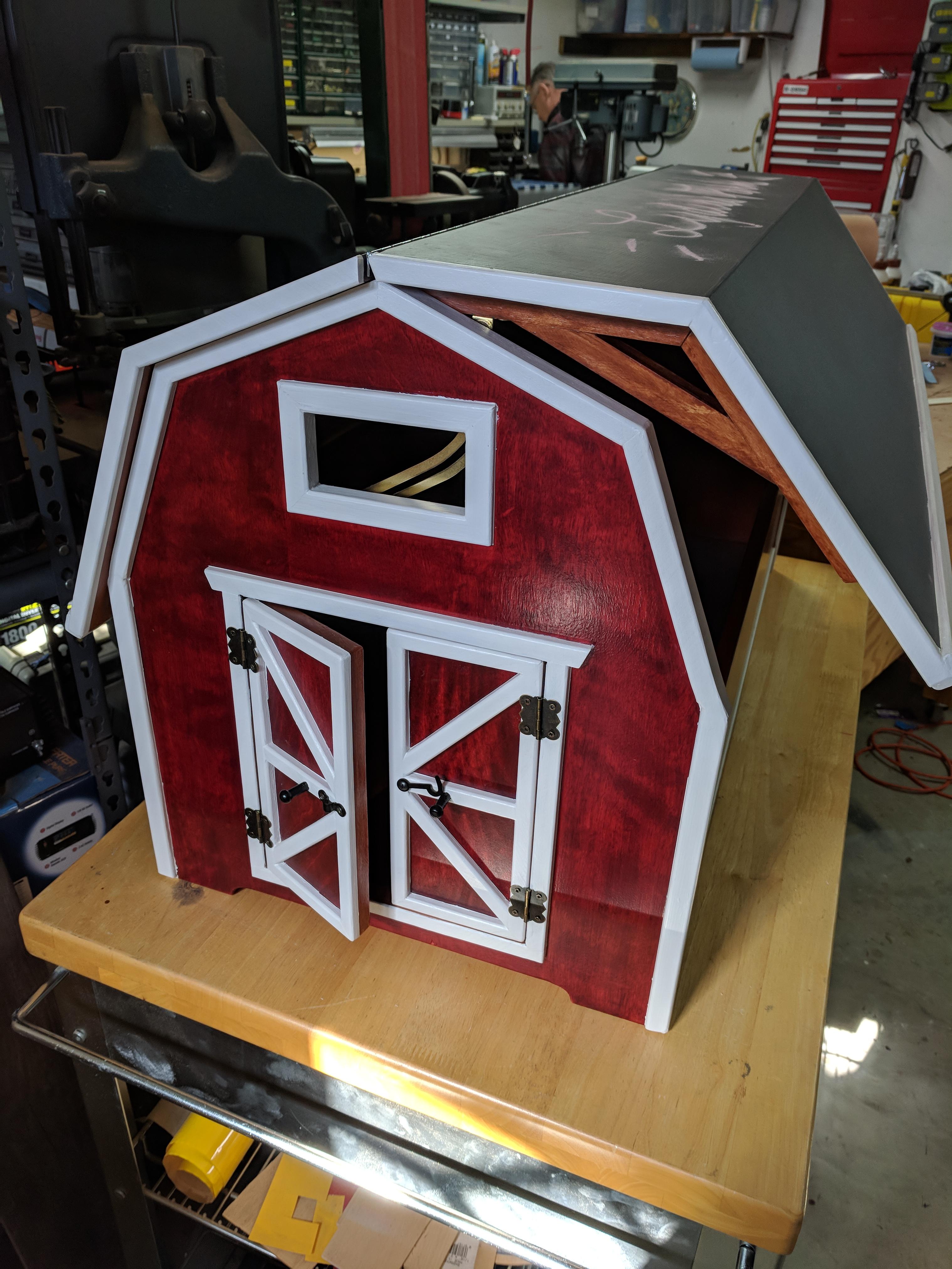 Toy box/play barn for my granddaughter for Christmas! r/woodworking