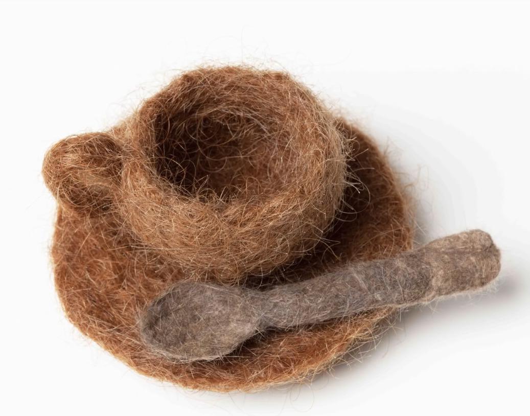 This cup and spoon made out of hair. r/thanksihateit