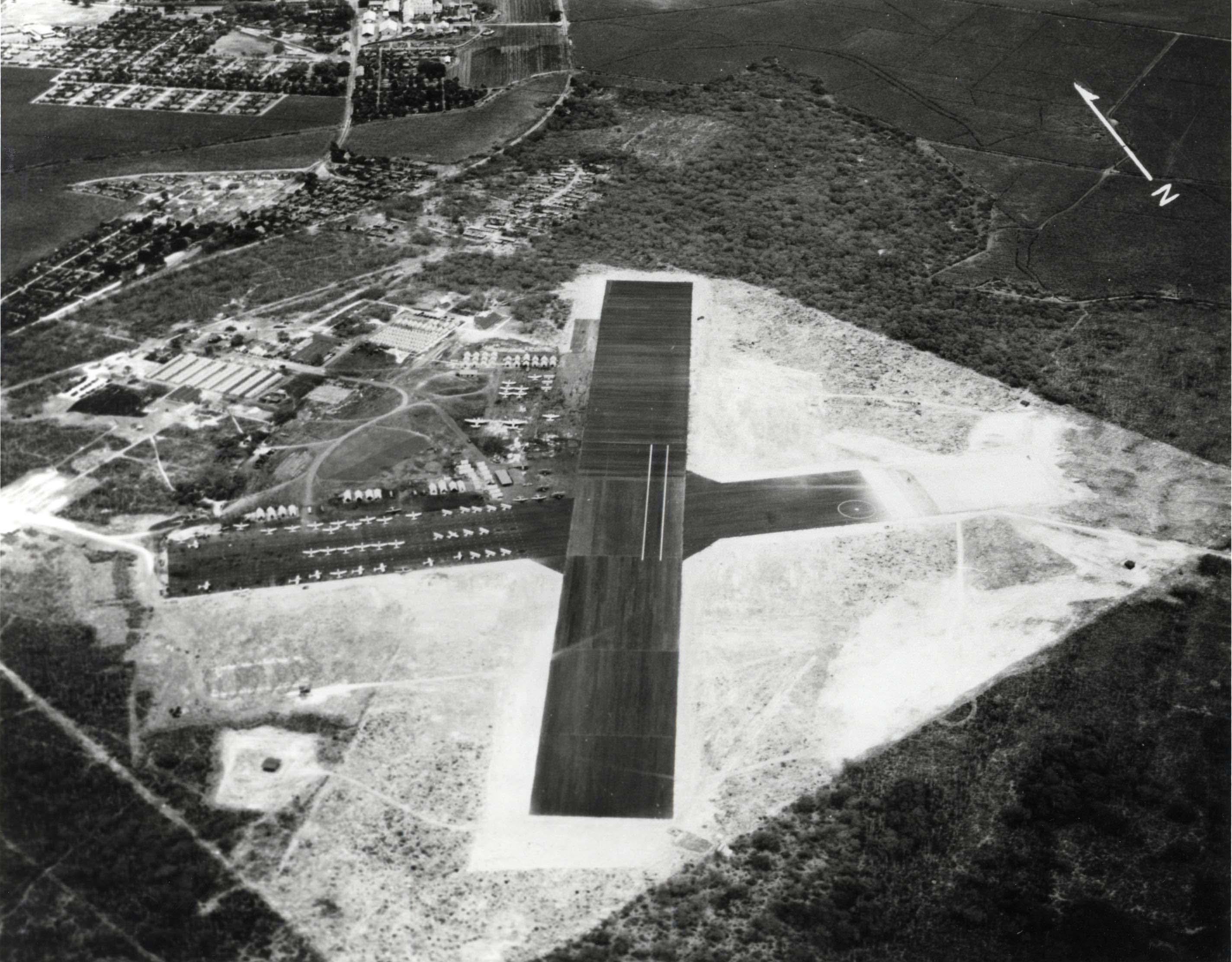 Aerial view of Marine Corps Air Station Ewa, Oahu, Hawaii, Jul 29, 1941