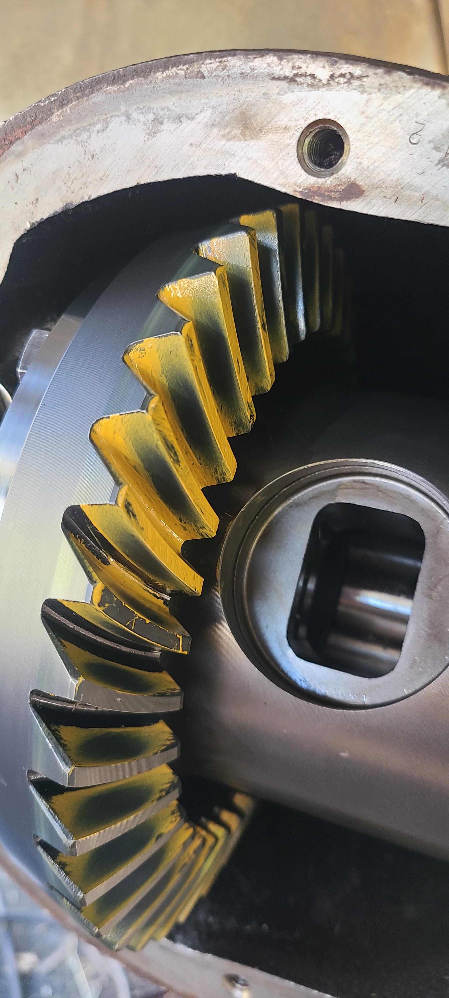 Setting up ring and pinion gears for the first time. Is this contact