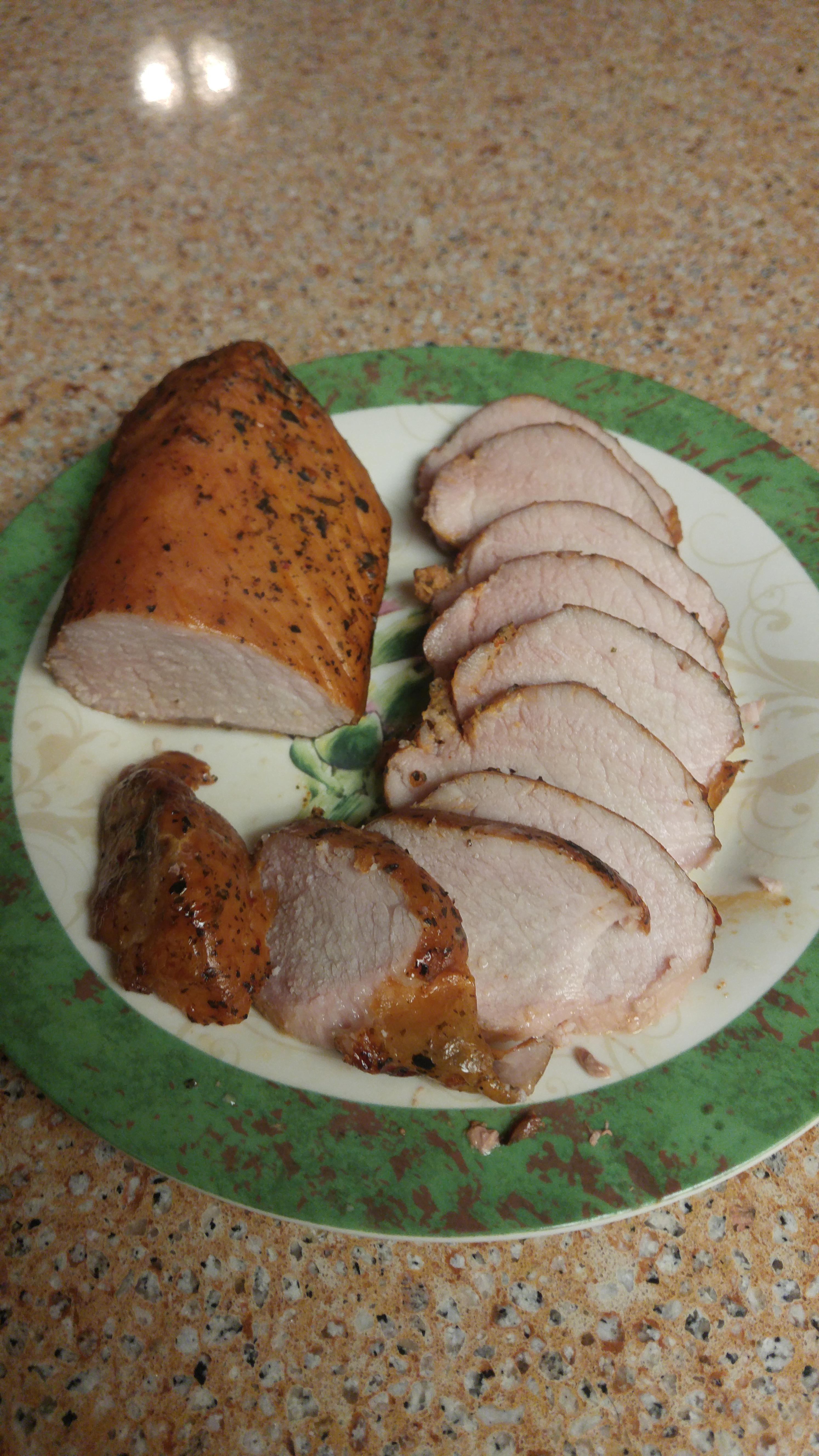 First time smoking ever! Pork loin. smoking