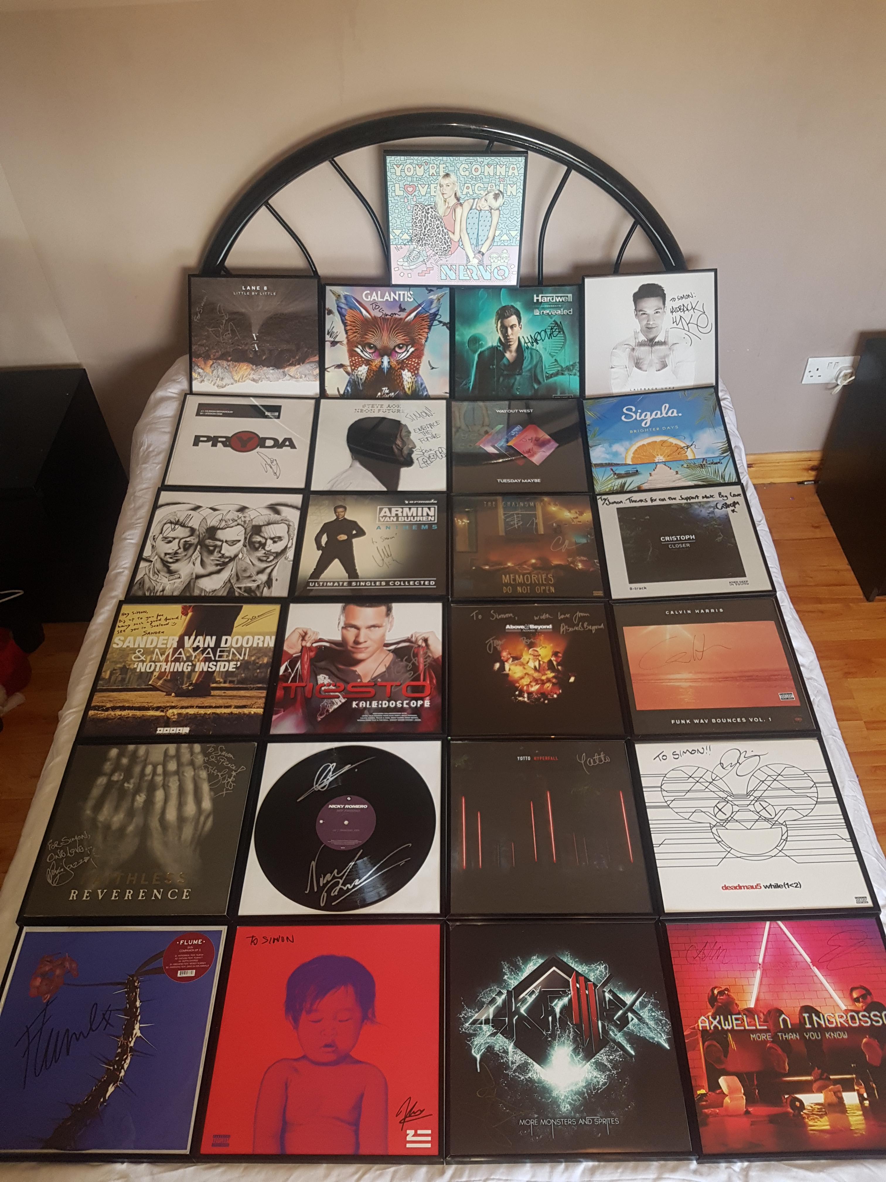 Updated Signed Vinyl Collection r/EDM