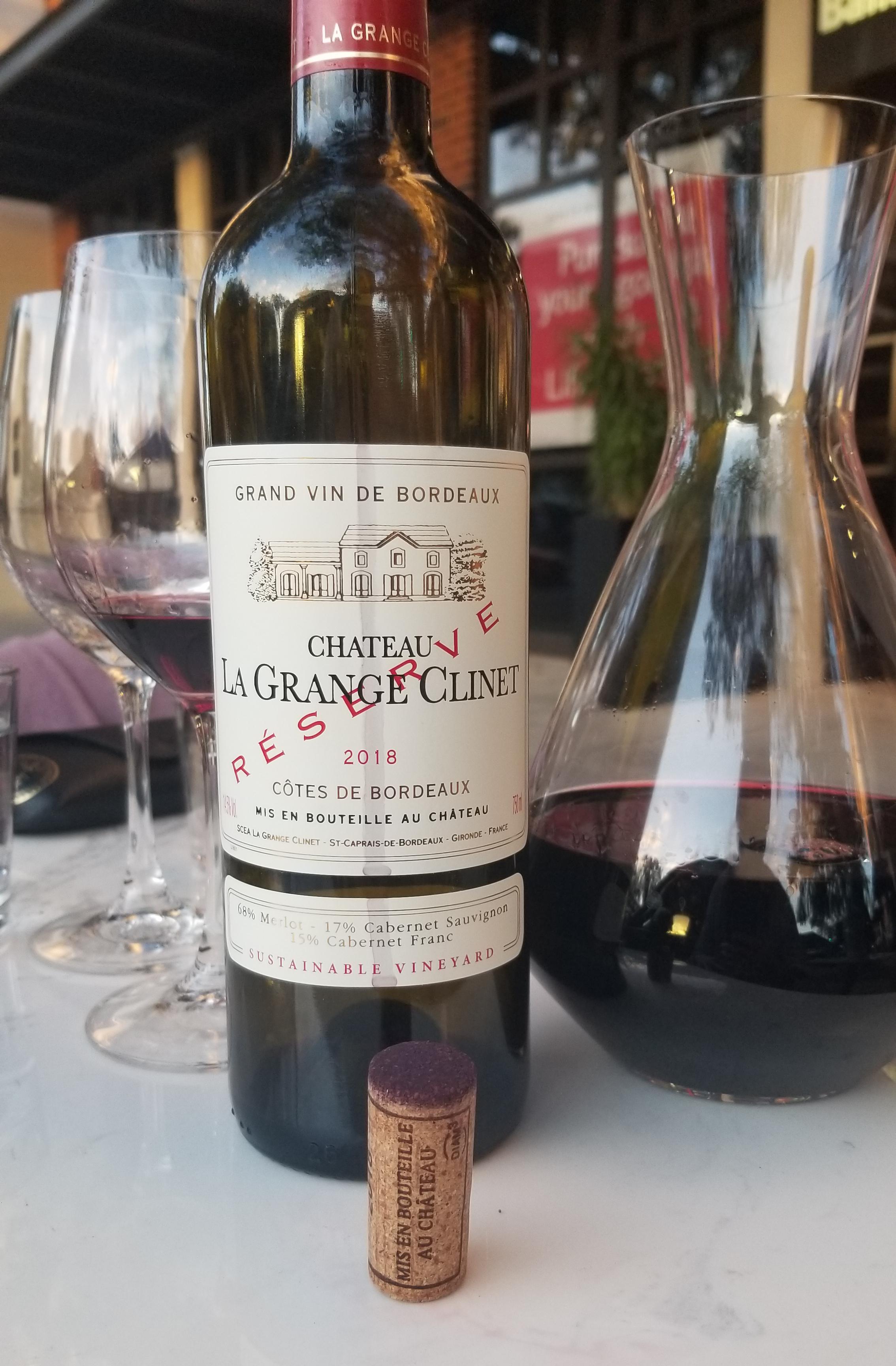 Chateau La Grange Côtes de Bordeaux Reserve 2018, France r/wine