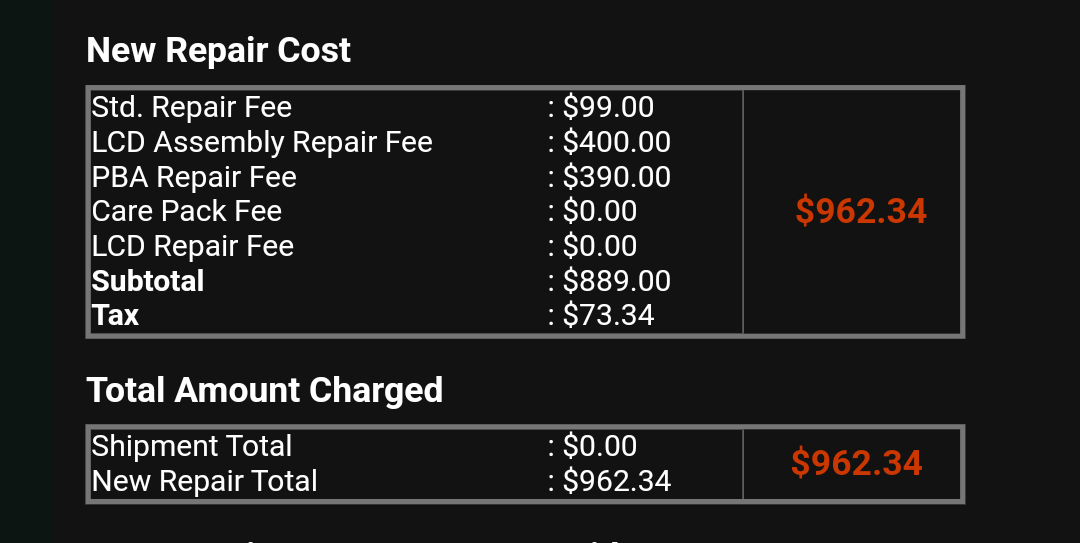 Samsung Care Repair Fold 4 : r/GalaxyFold