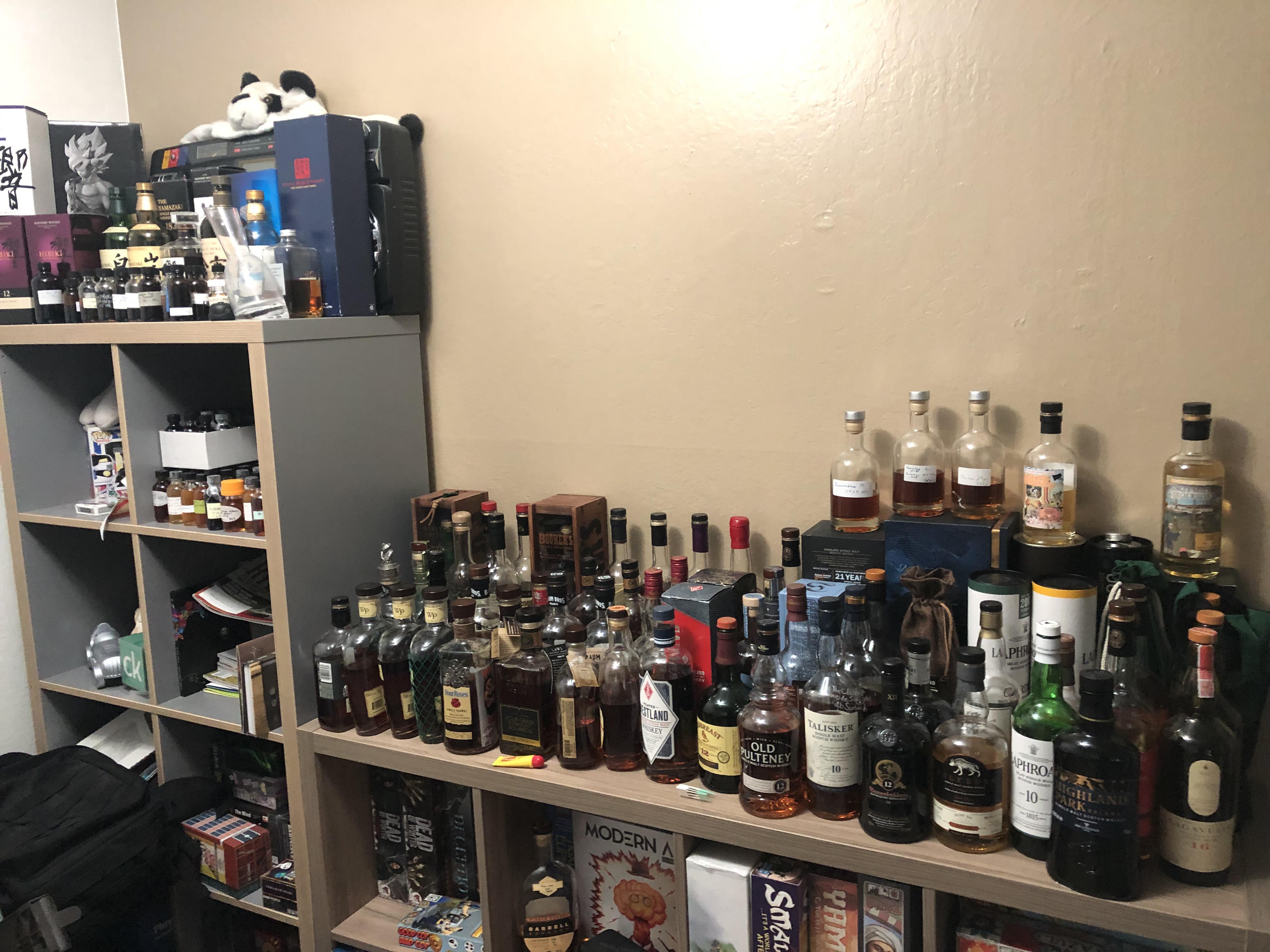 Slowly working through the open bottles...so I can open other ones. If